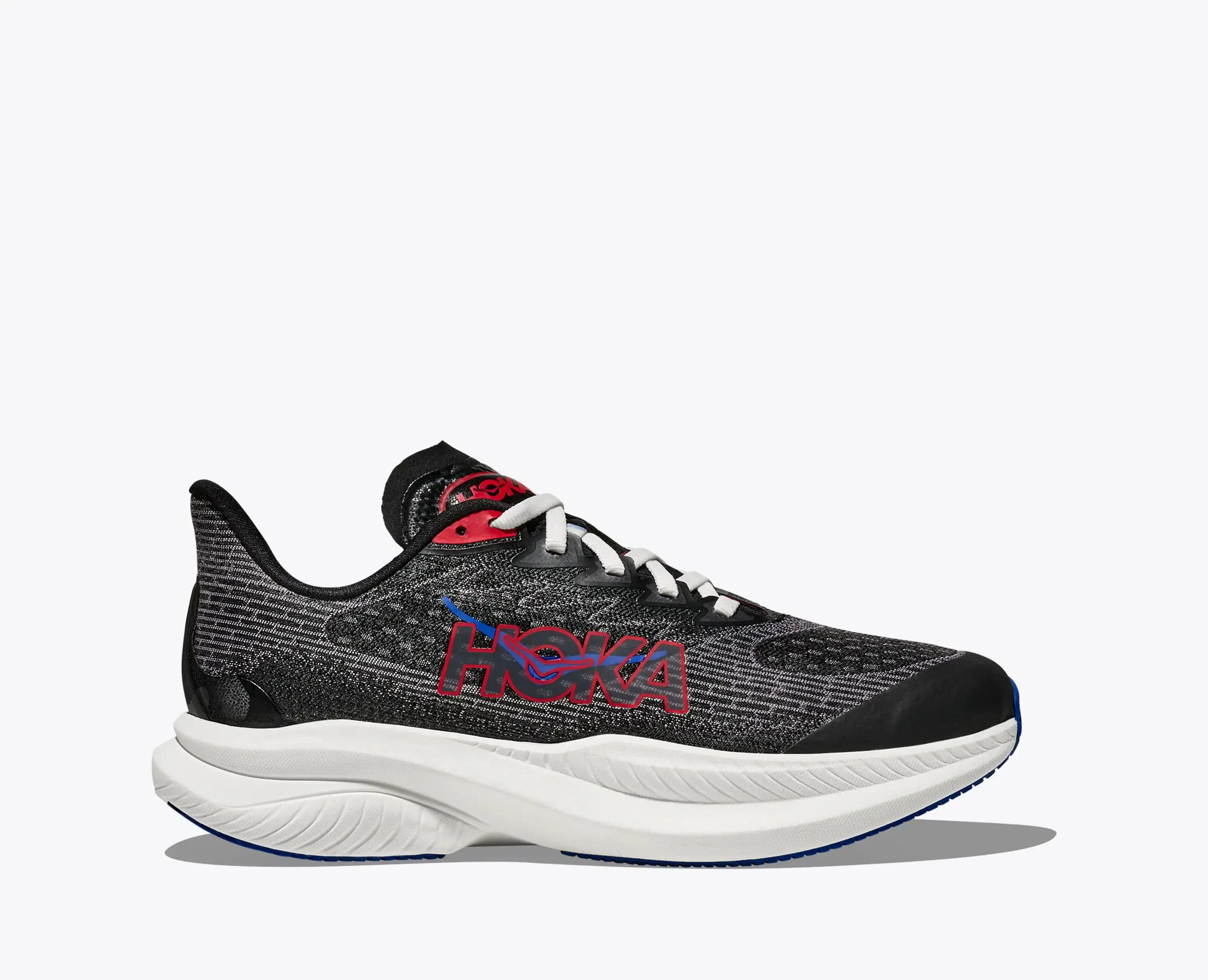 Hoka Big Kids Mach 6 Black Vermillion