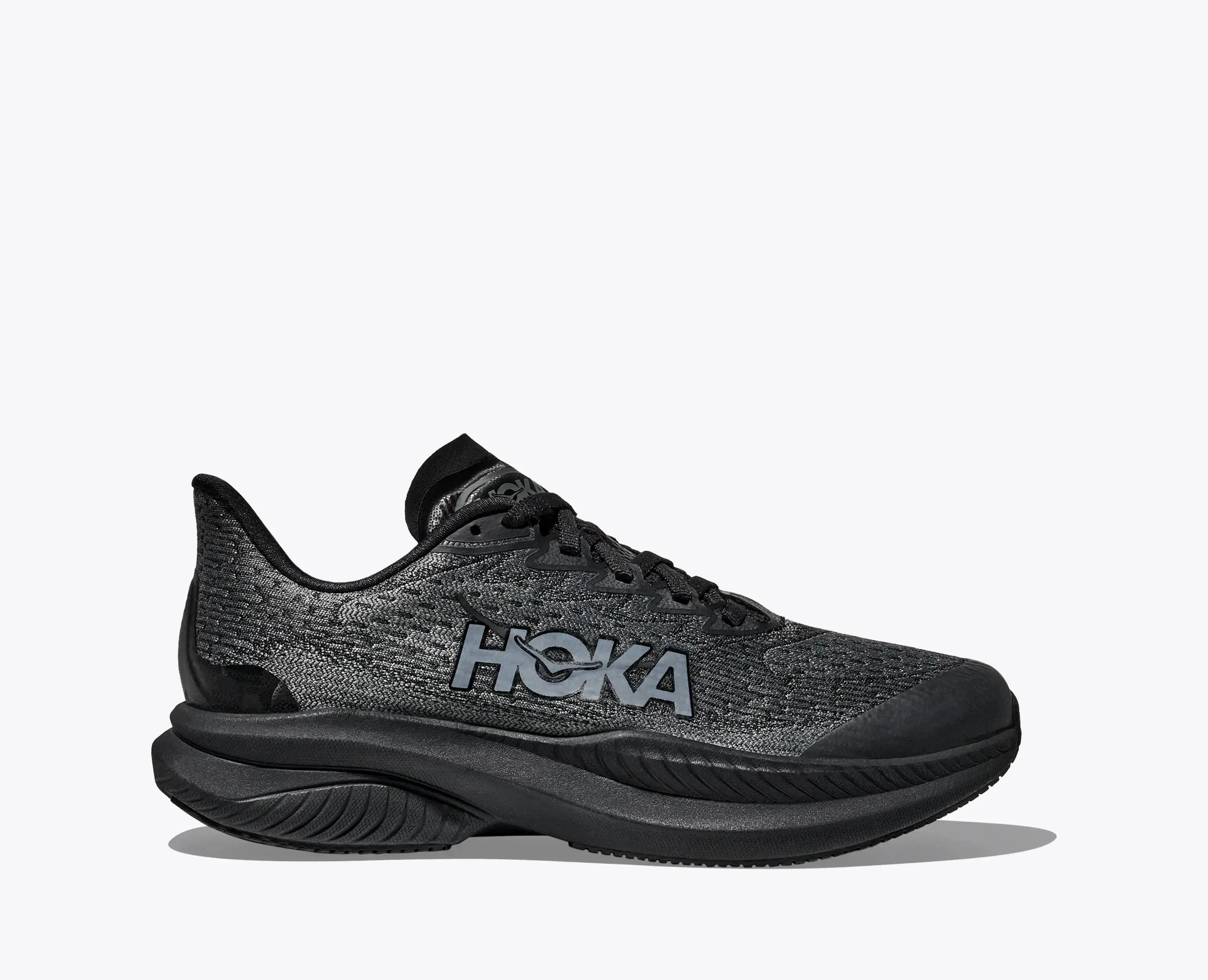Hoka Big Kids Mach 6 Black Black