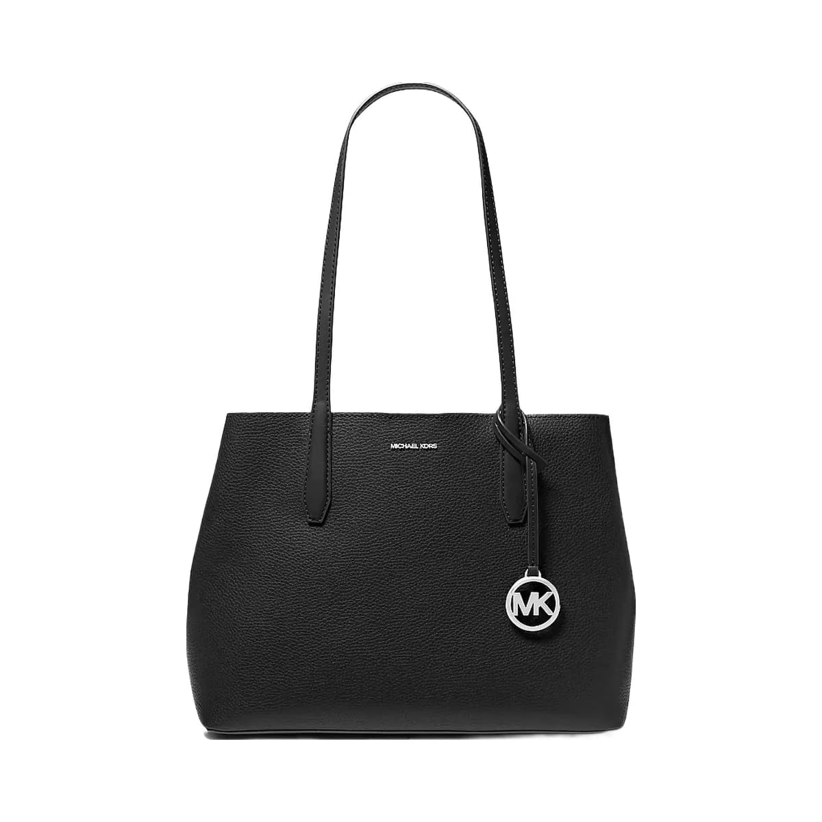 Michael Kors Avalon Medium Pebbled Leather Tote Bag Black