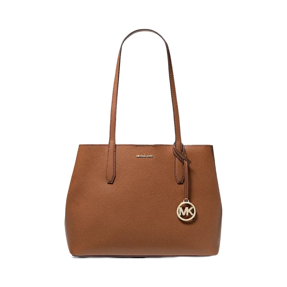 Michael Kors Avalon Medium Pebbled Leather Tote Bag Luggage