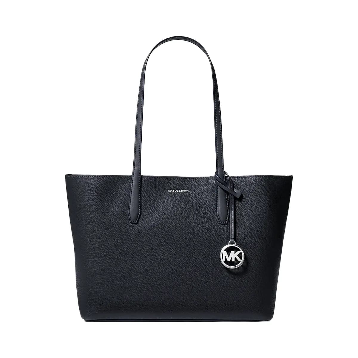 Michael Kors Avalon Medium Pebbled Leather Tote Bag Navy
