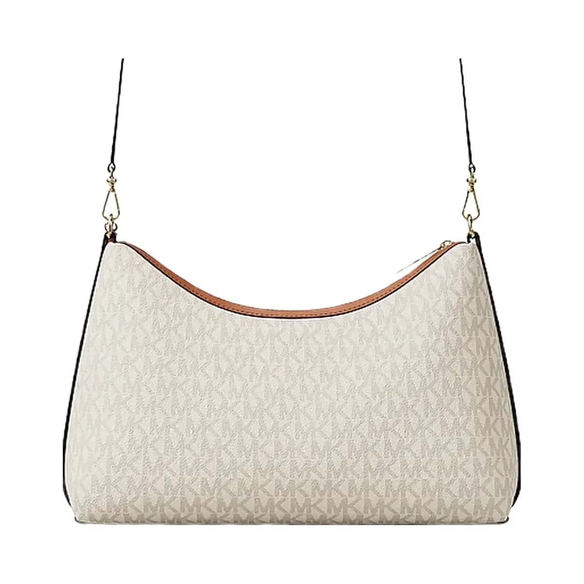 Michael Kors Sammy Medium Signature Logo Convertible Shoulder Bag Vanilla