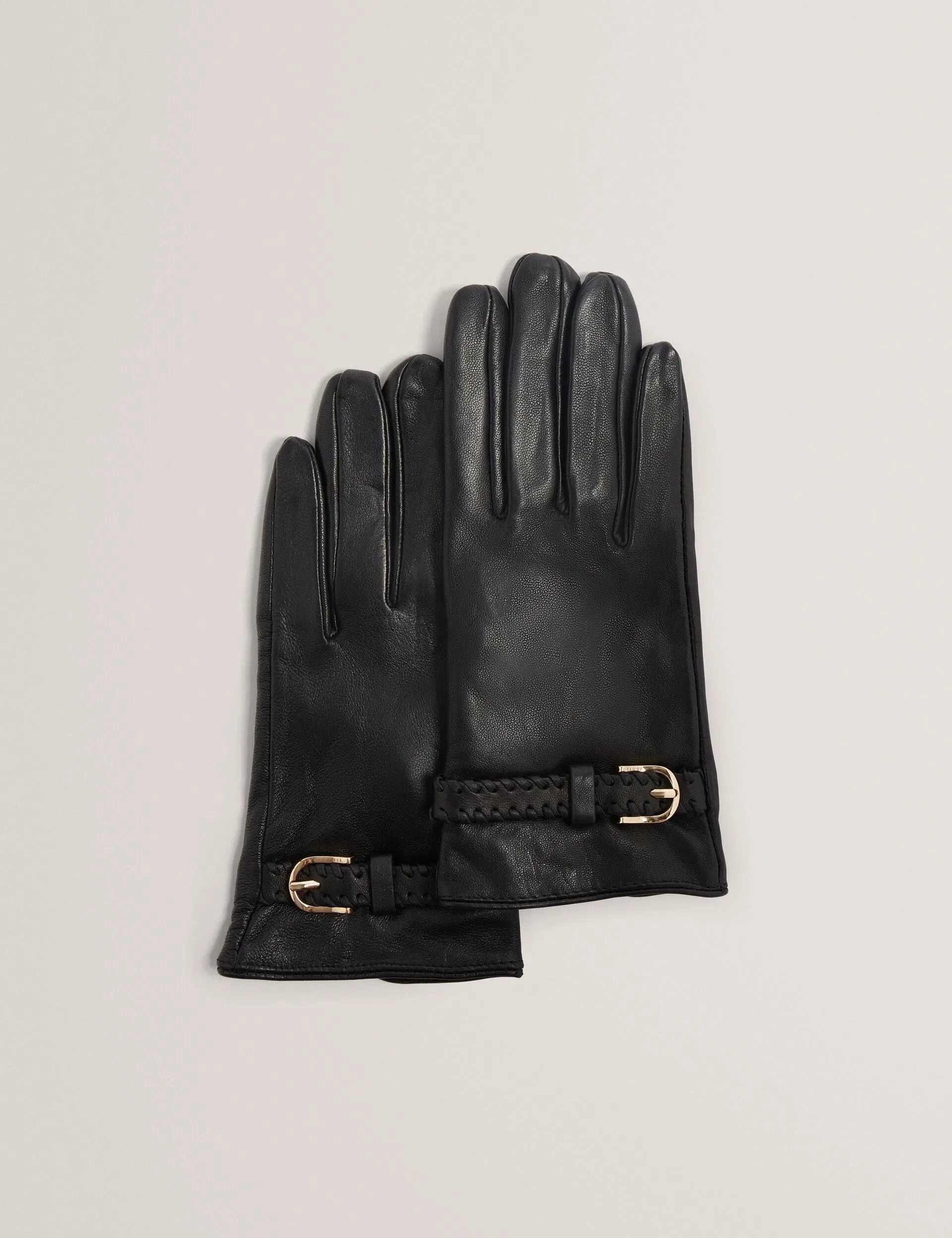 Ted Baker Clairel Buckle Cuff Leather Gloves Women's