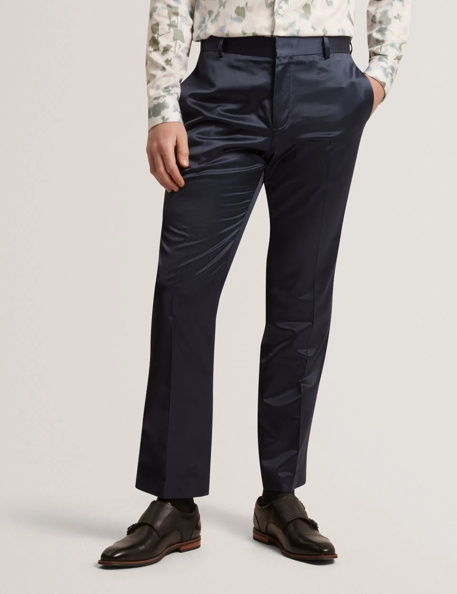 Ted Baker Fluidt Straight Fit Highshine Trouser