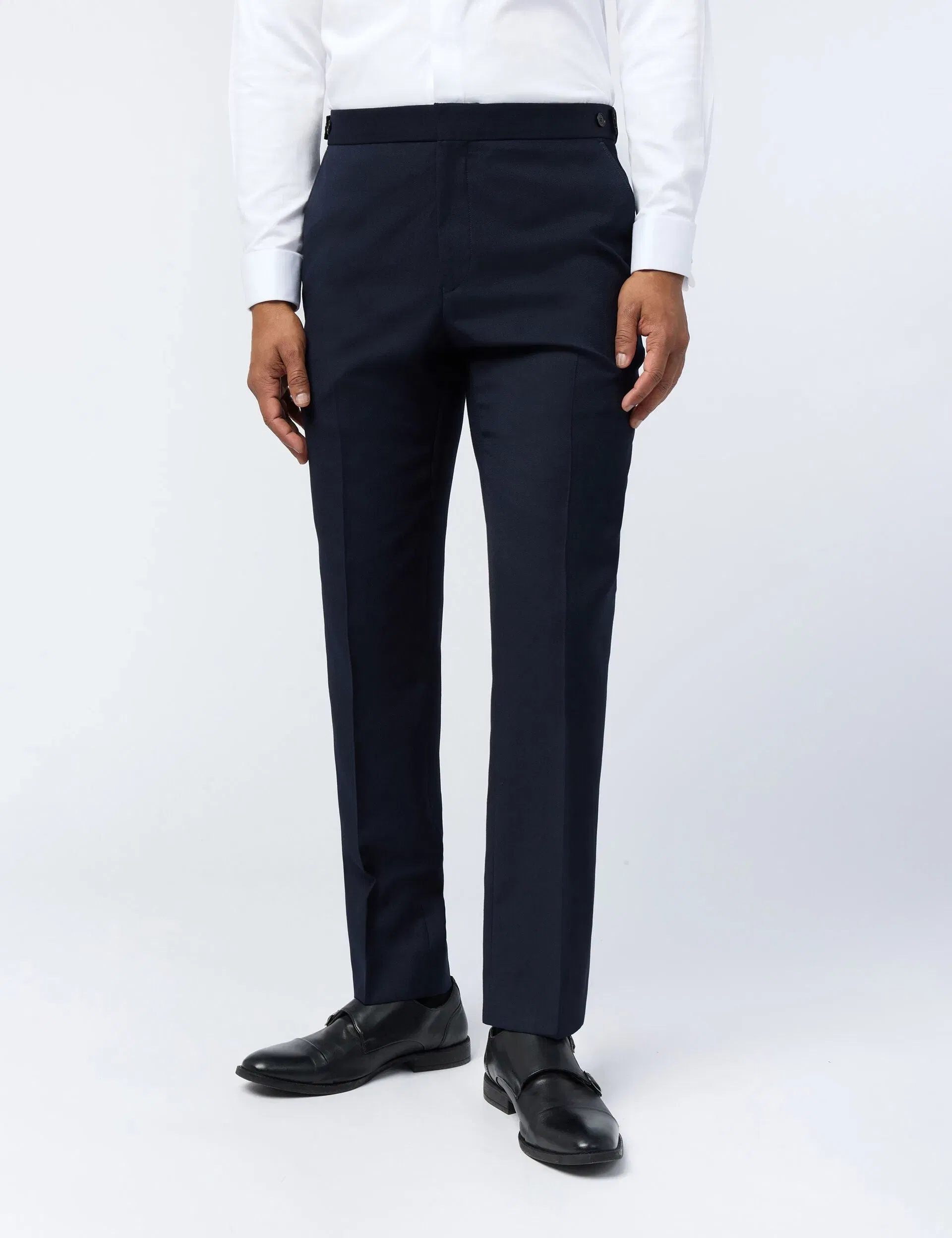 Ted Baker Galent Wool Rich Slim Fit Tuxedo Trousers