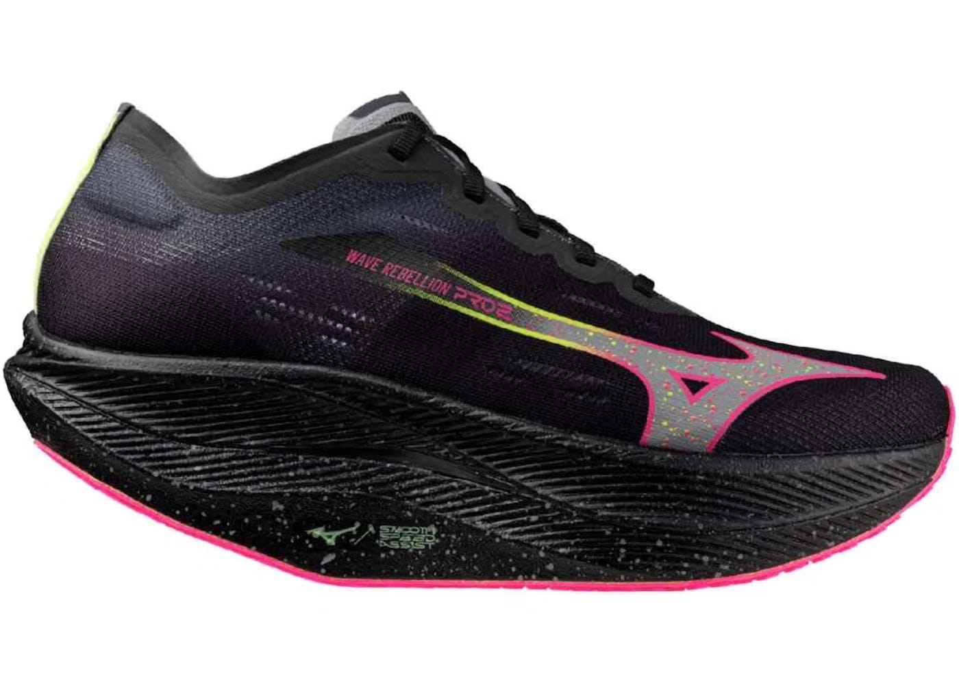 Mizuno Wave Rebellion Pro 2 Black Silver Pink Tetra