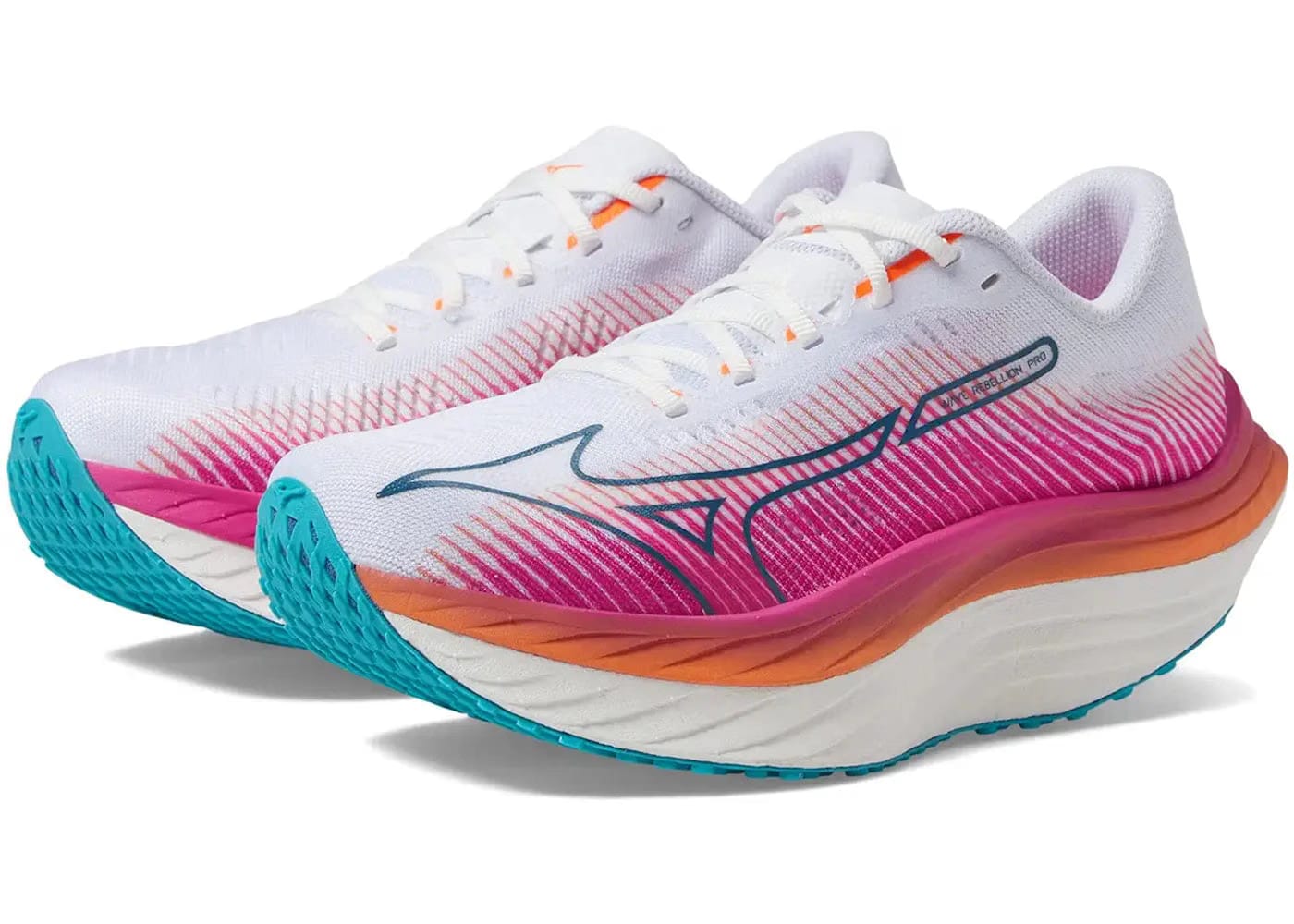 Mizuno Wave Rebellion Pro White Silver Womens
