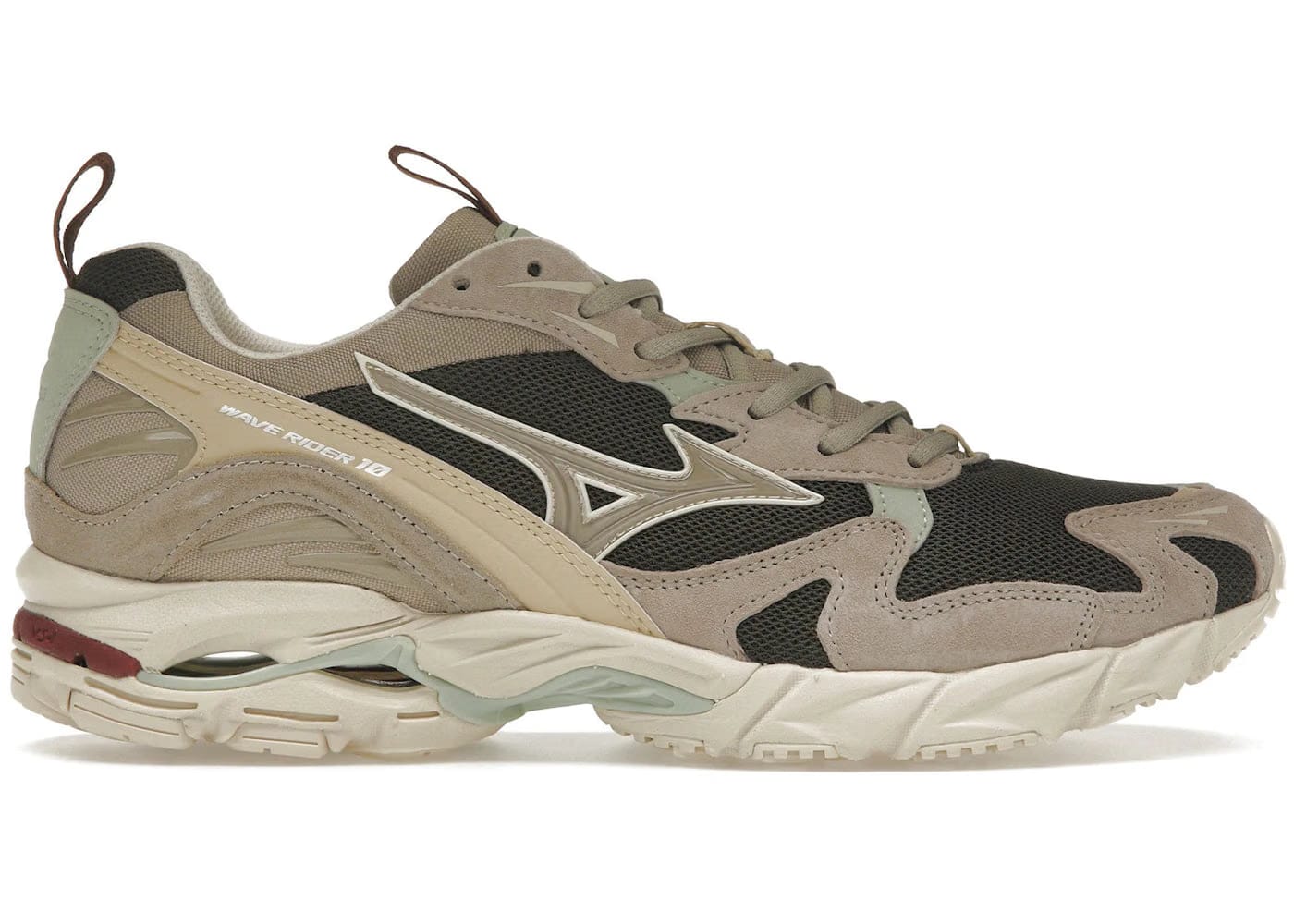 Mizuno Wave Rider 10 Beluga Vintage Khaki