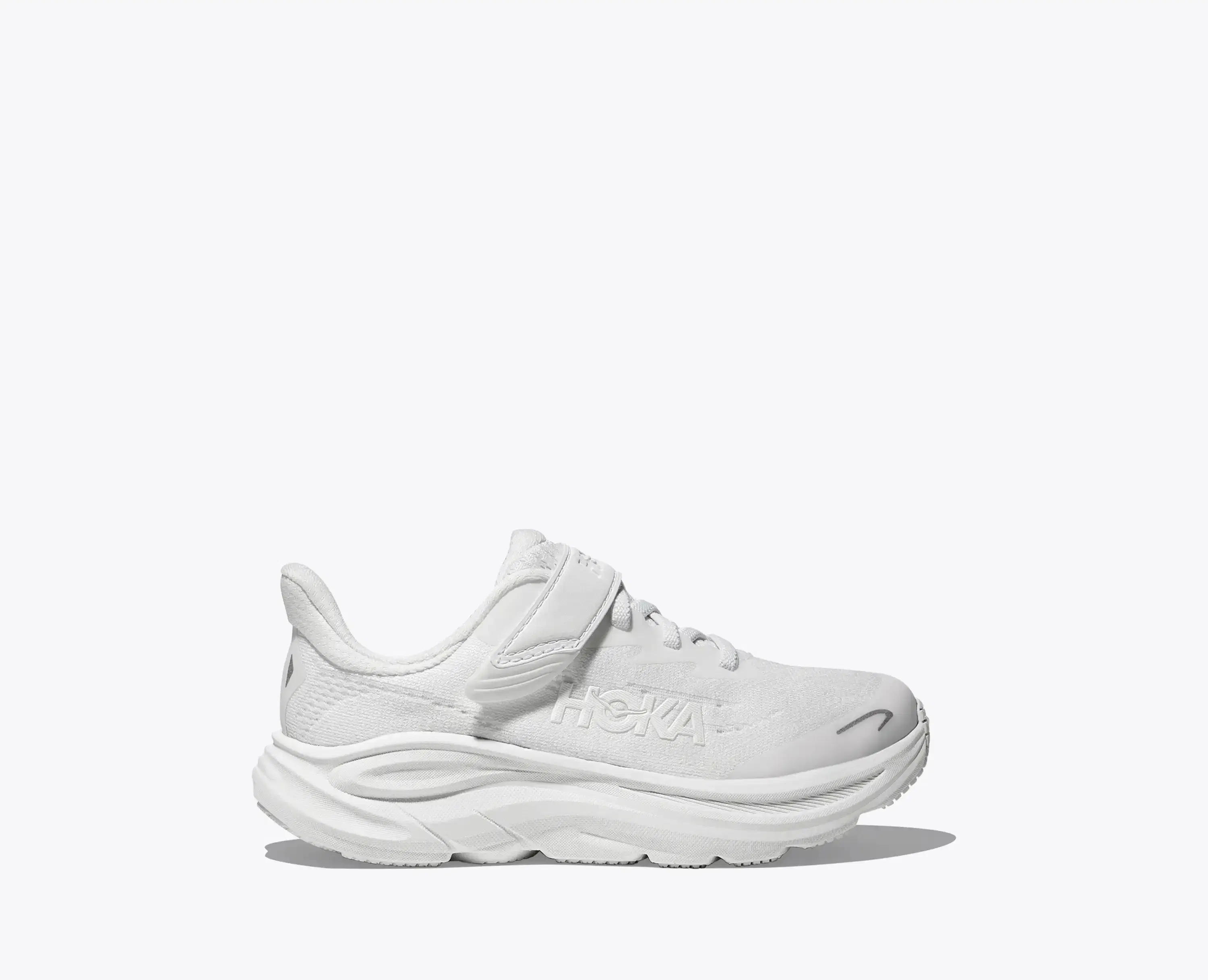 Hoka Little Kids Clifton 10 White White