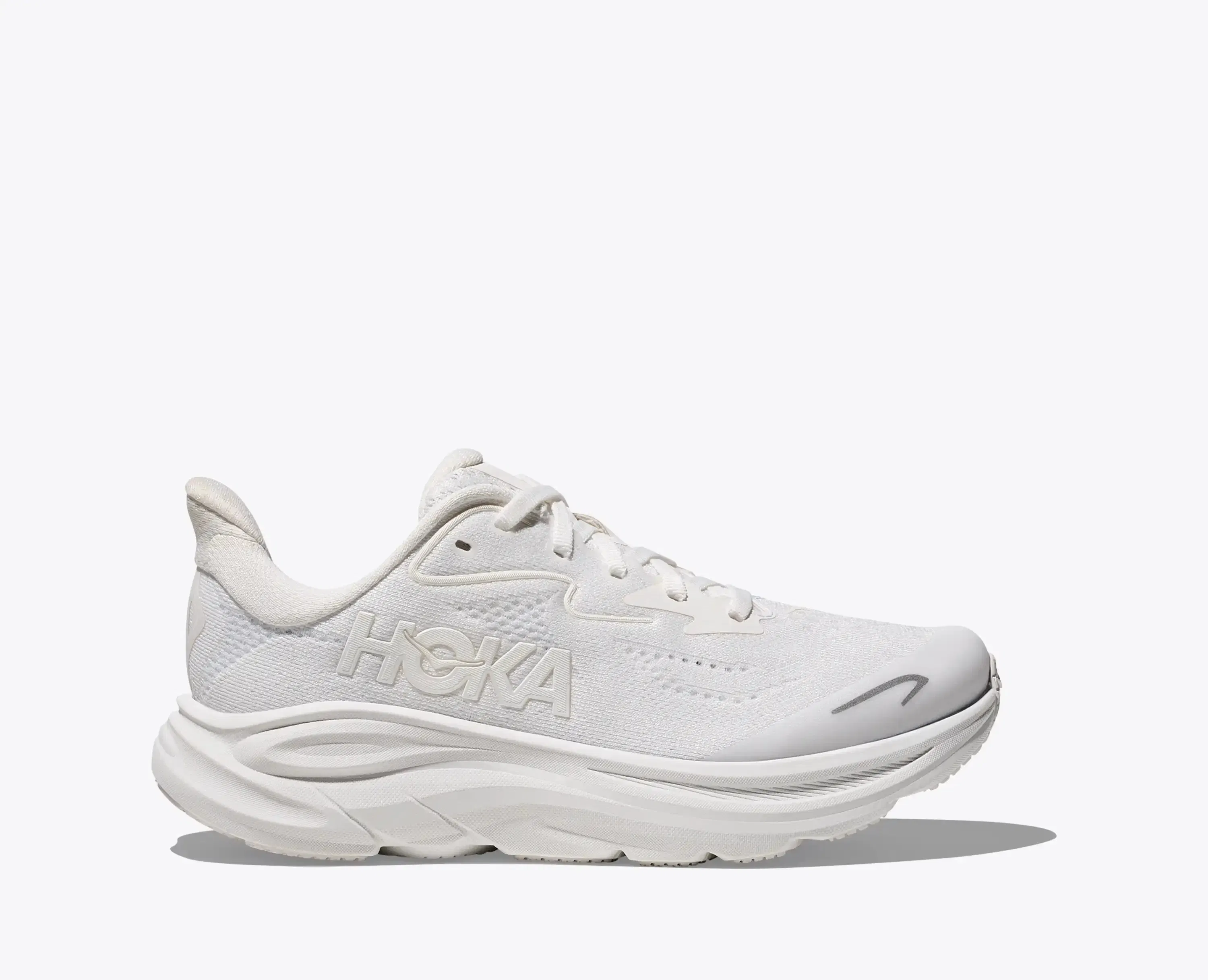 Hoka Big Kids Clifton 10 White White