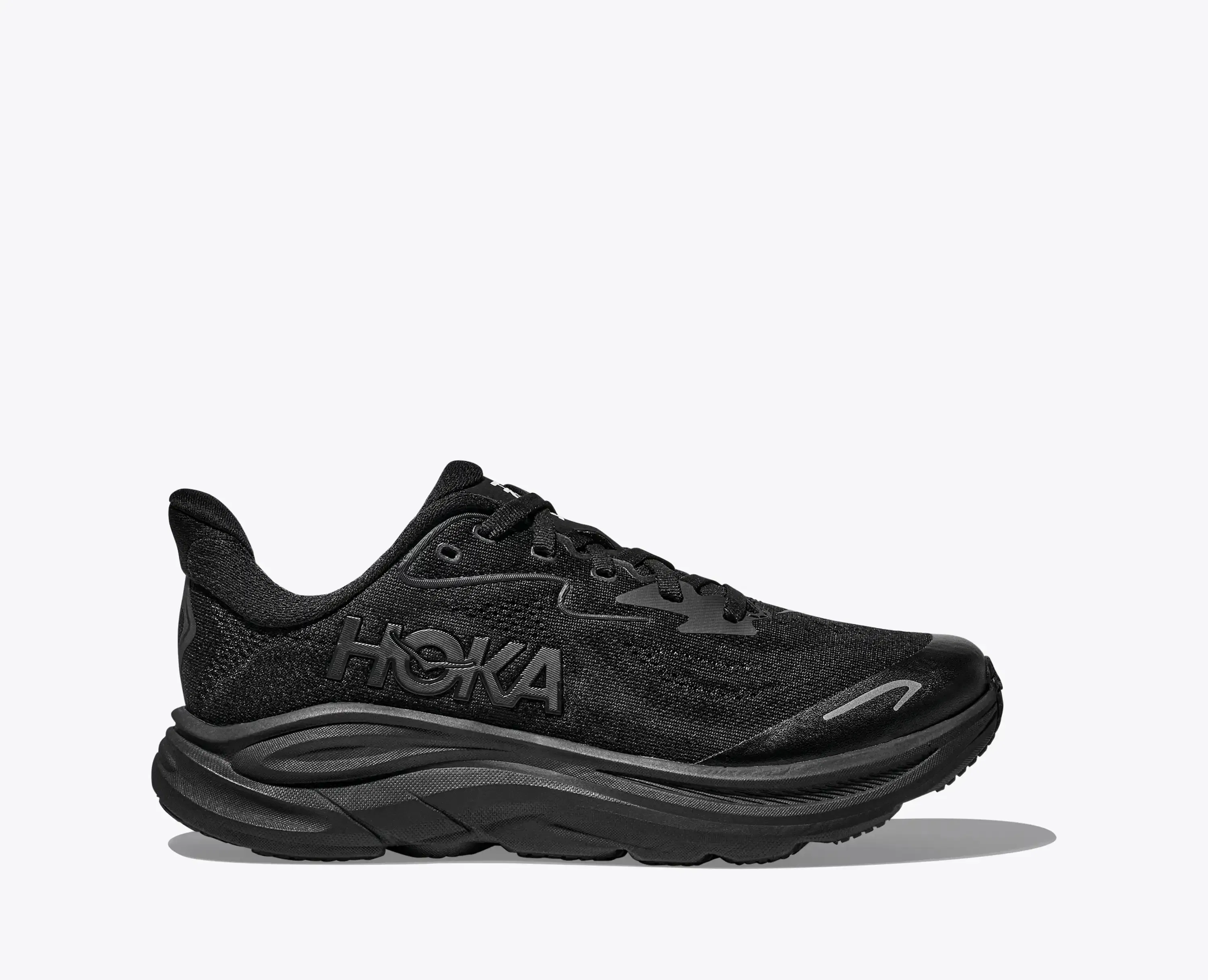 Hoka Big Kids Clifton 10 Black Black