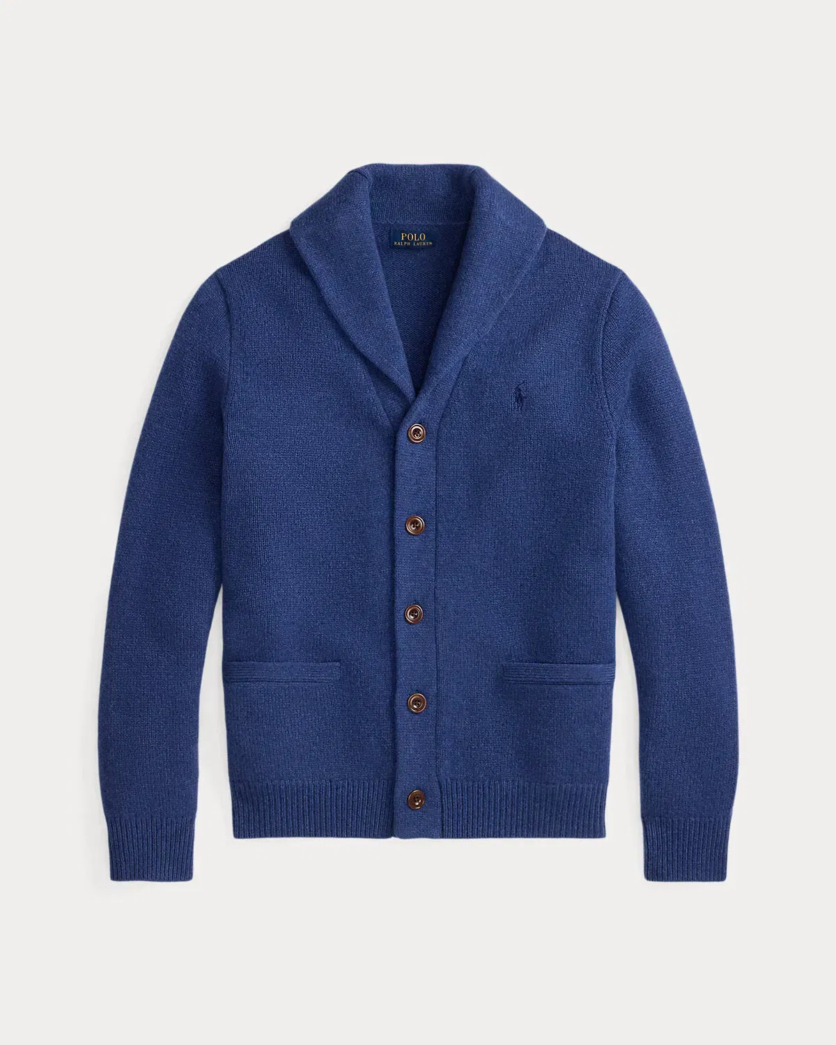 Ralph Lauren WoolCashmere ShawlCollar Cardigan