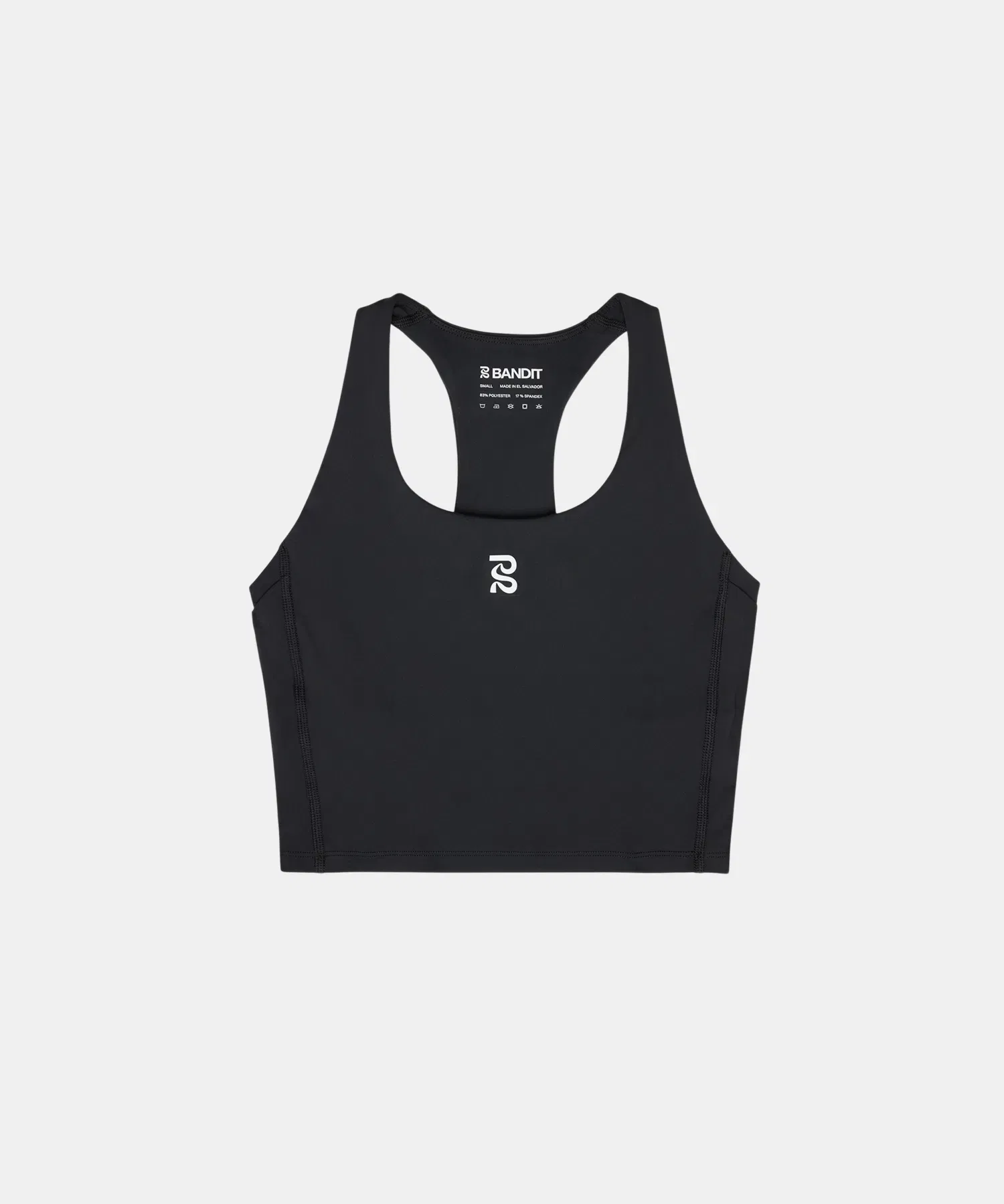 Bandit Stamina Scoop Neck Race Crop Black 1St Gen