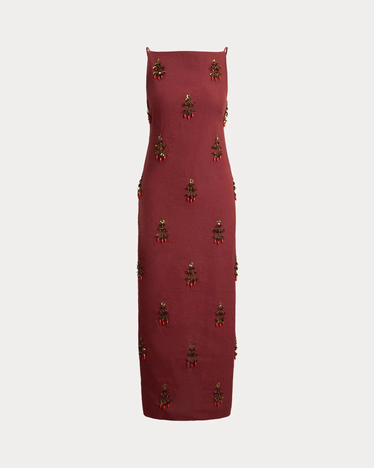 Ralph Lauren Beaded Linen Dress