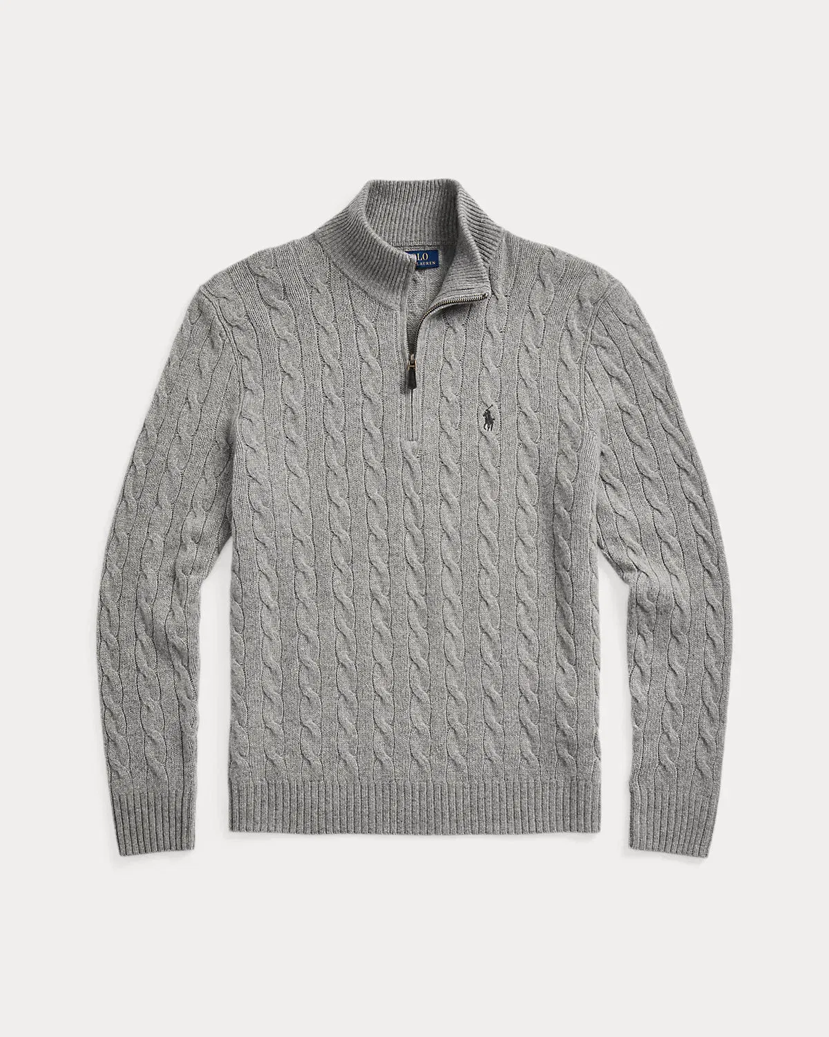 Ralph Lauren CableKnit QuarterZip Sweater