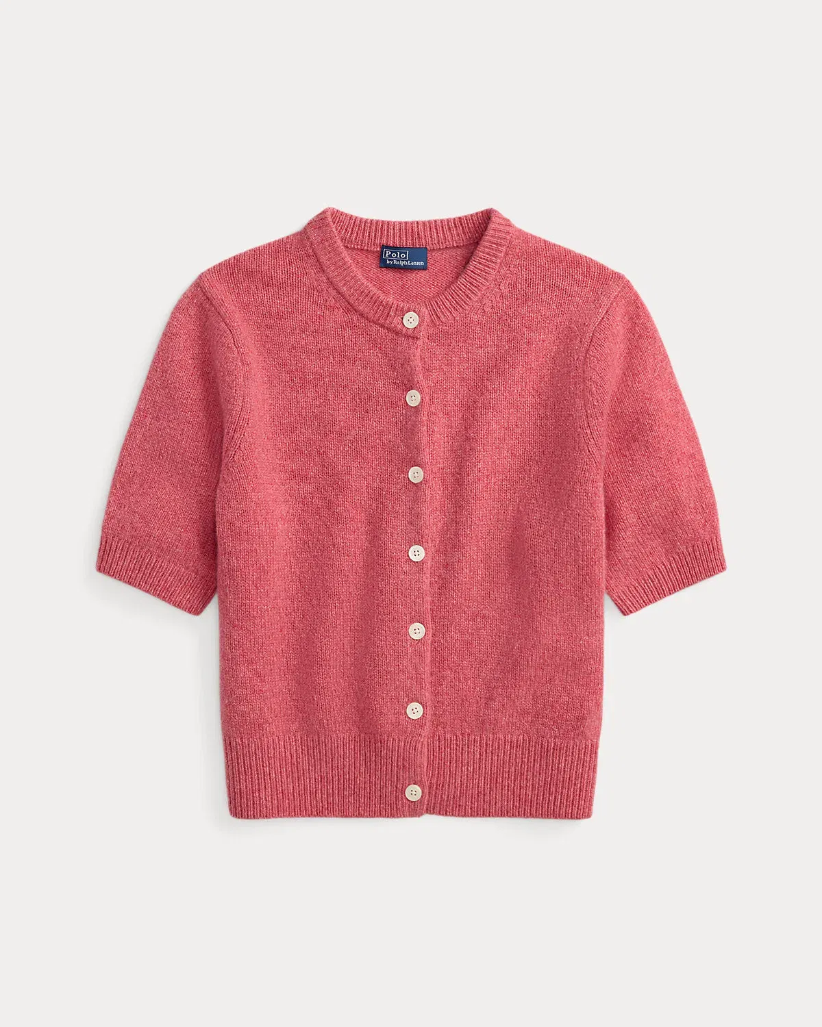 Ralph Lauren Cashmere Crewneck ShortSleeve Cardigan