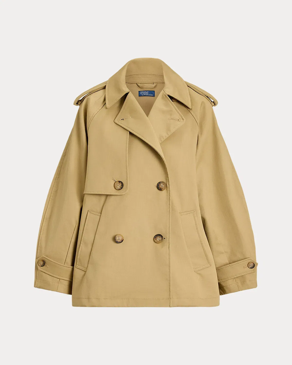 Ralph Lauren Cotton Twill Balloon Trench Coat