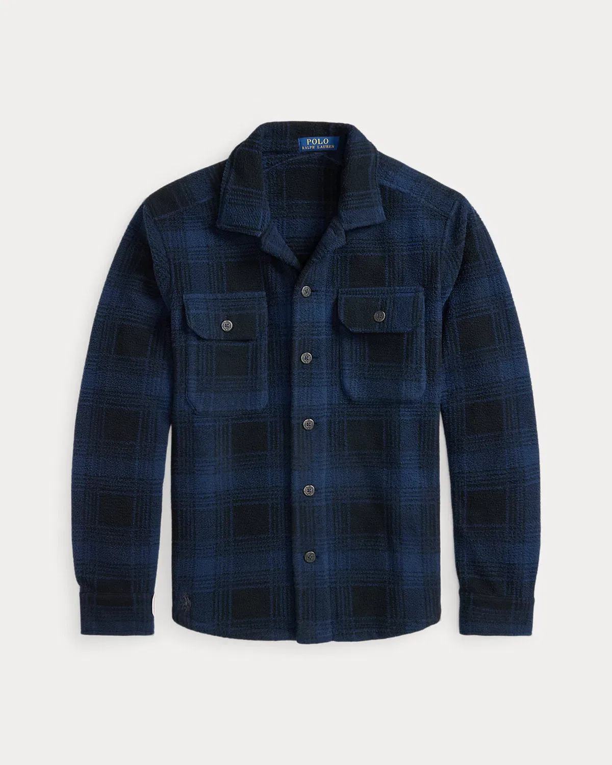 Ralph Lauren Plaid Pile Fleece Overshirt