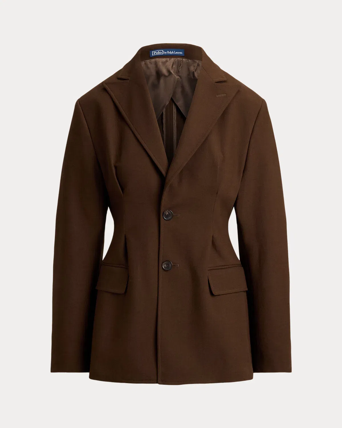 Ralph Lauren SingleBreasted CottonWool Crepe Blazer