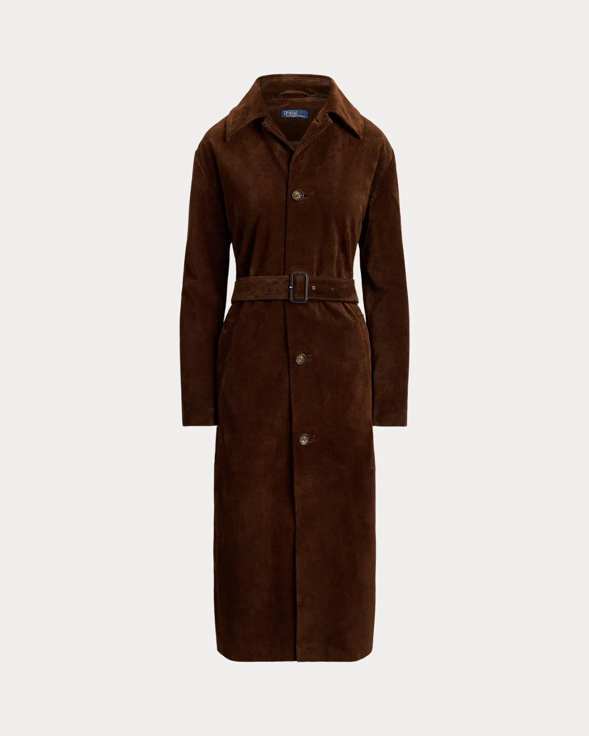 Ralph Lauren Suede Long Car Coat