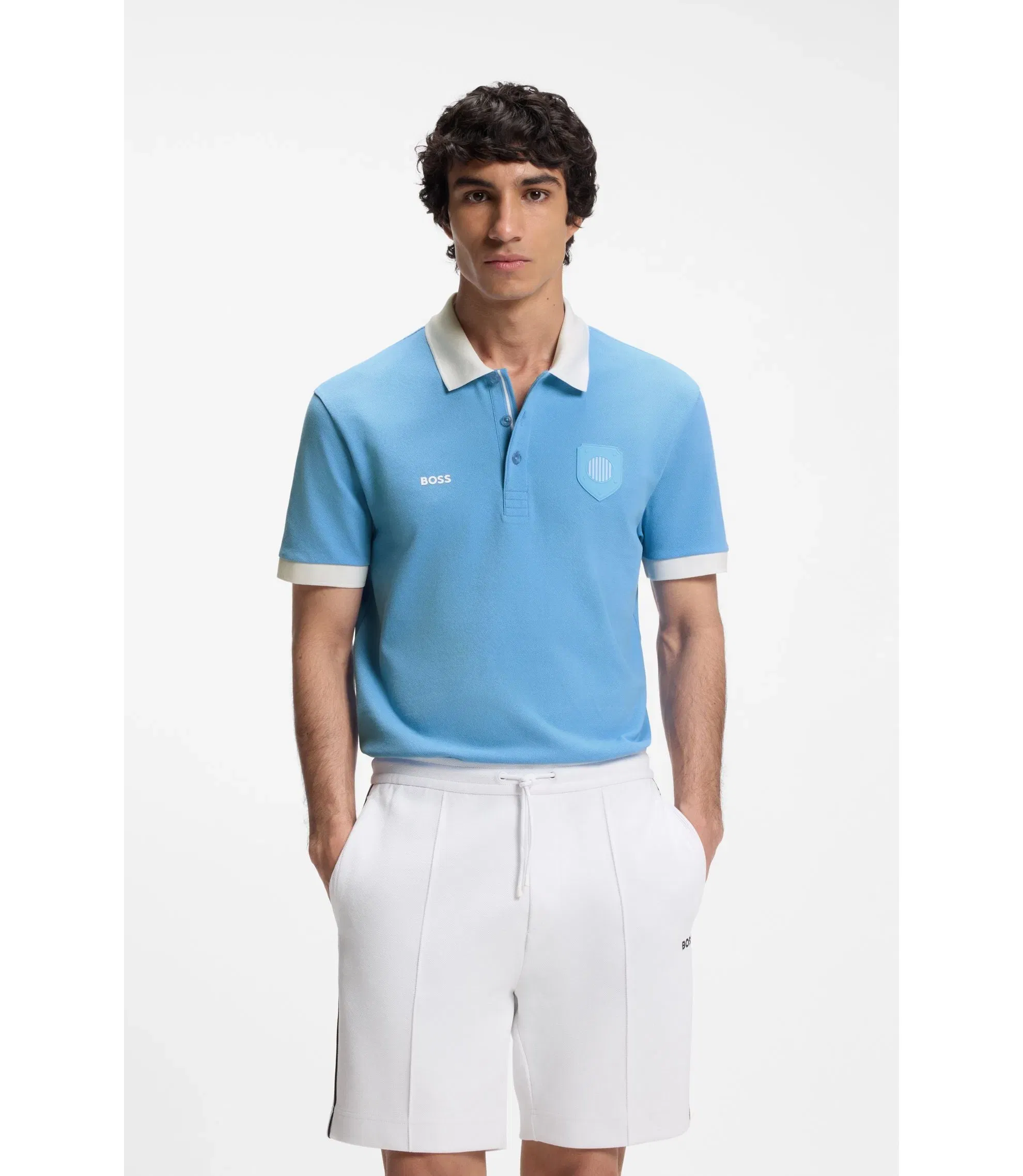 Boss Paddy Polo Shirt With Country Flag Argentina