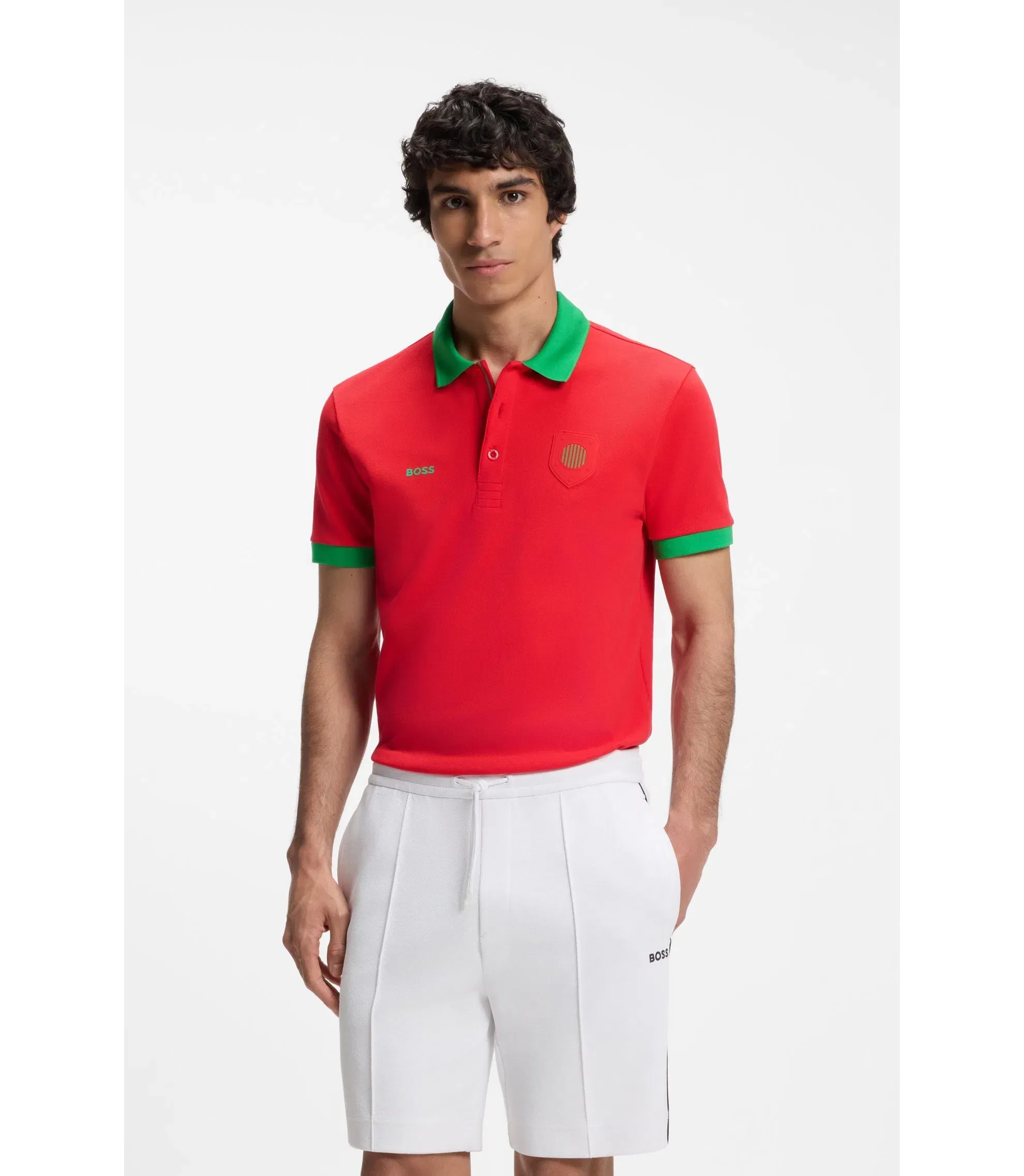 Boss Paddy Polo Shirt With Country Flag Portugal