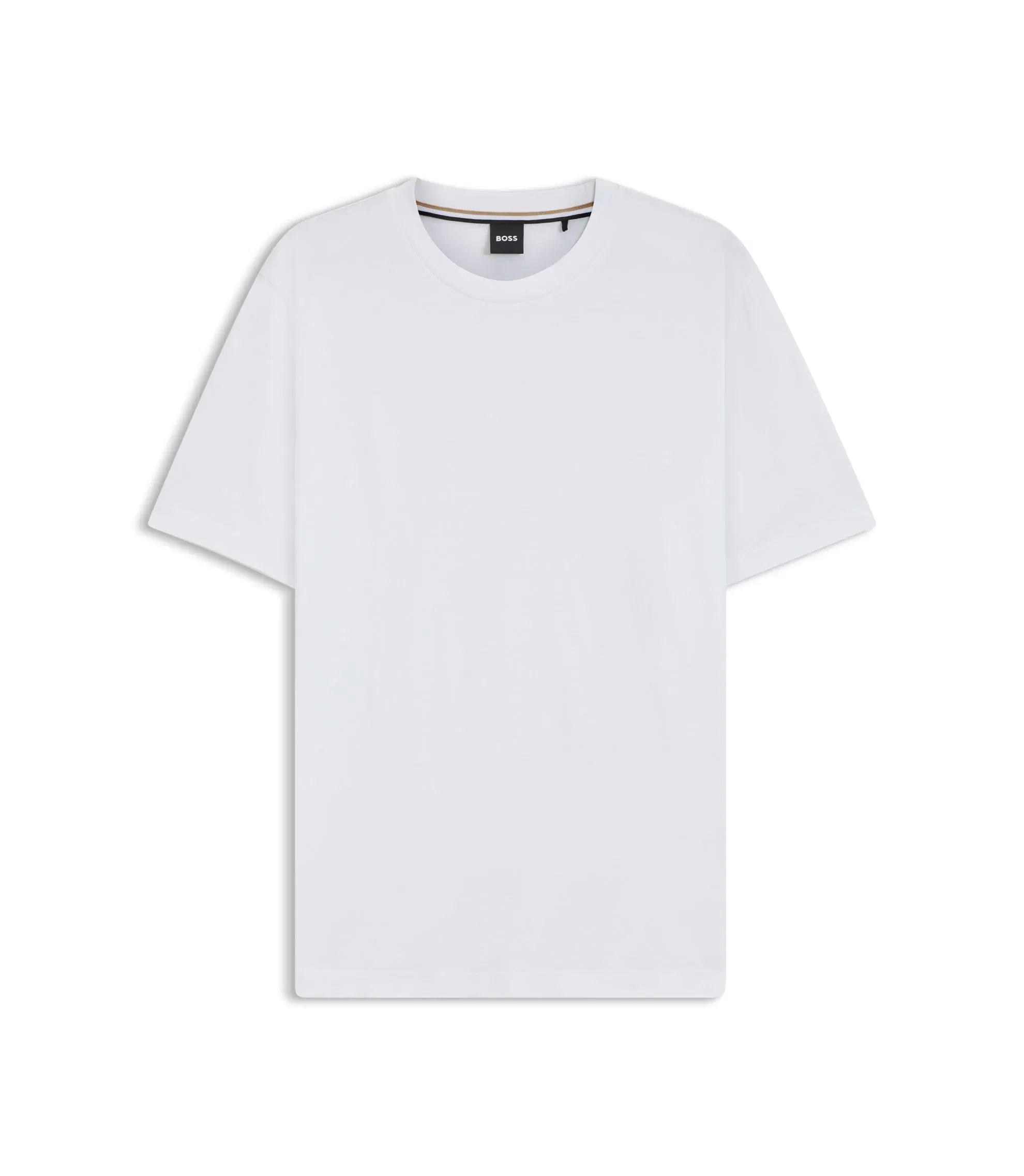 Boss Regular Fit T-Shirt In Cotton Jersey White