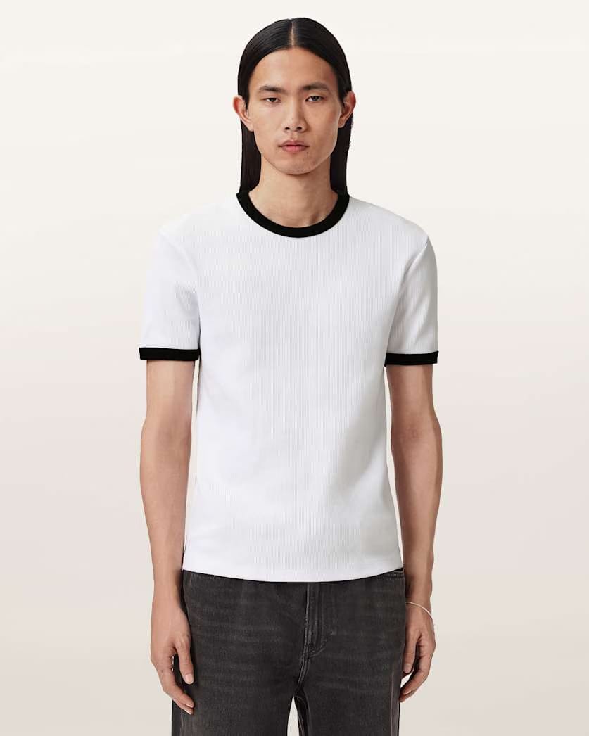 Allsaints Austin Short Sleeve T-Shirt Optic White