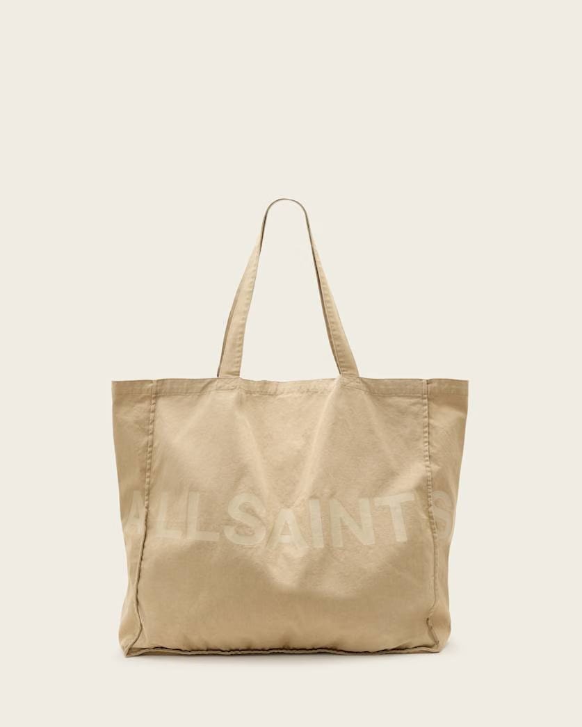 Allsaints Biggy Large Tote Bag Light Khaki