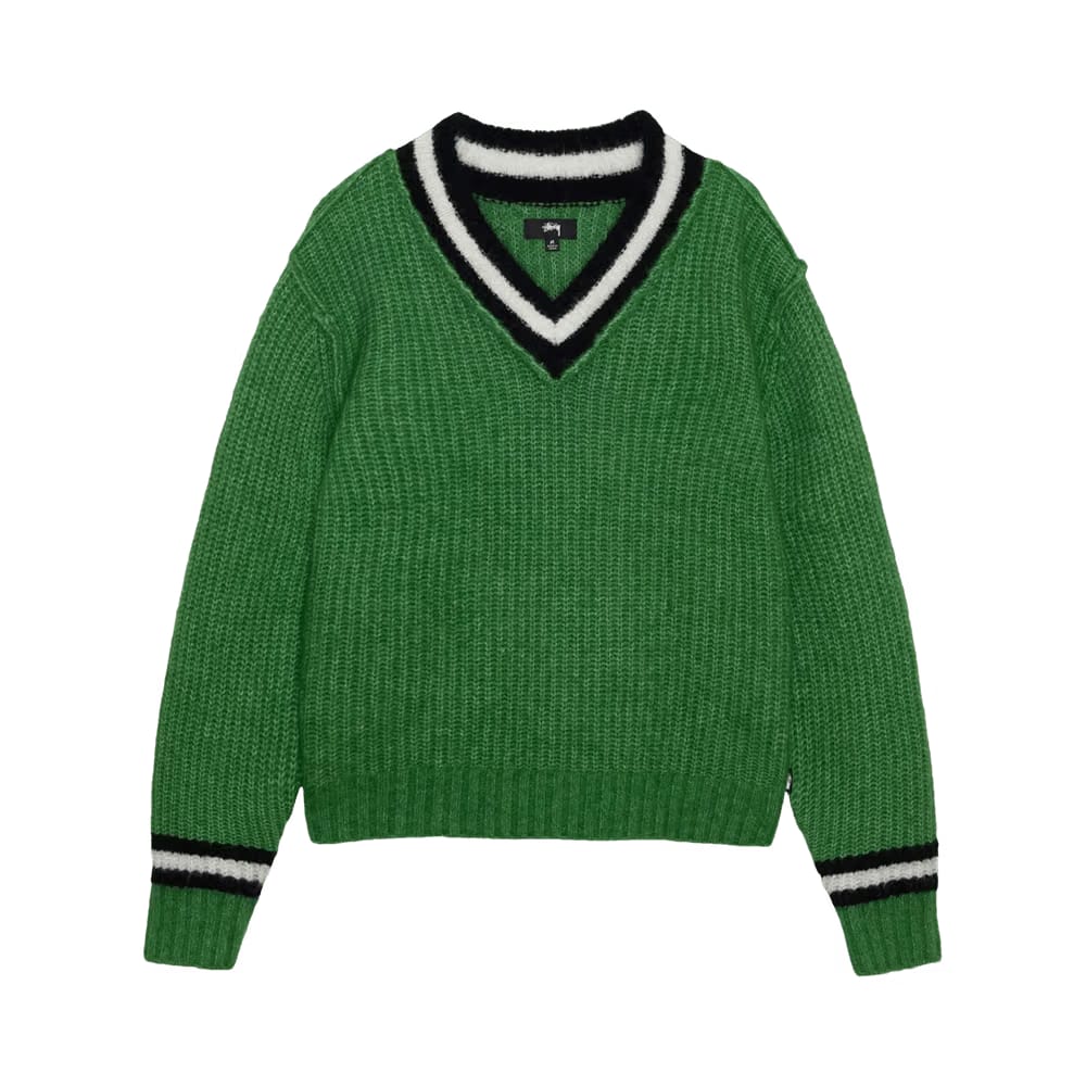 Stussy Mohair Tennis Sweater Green