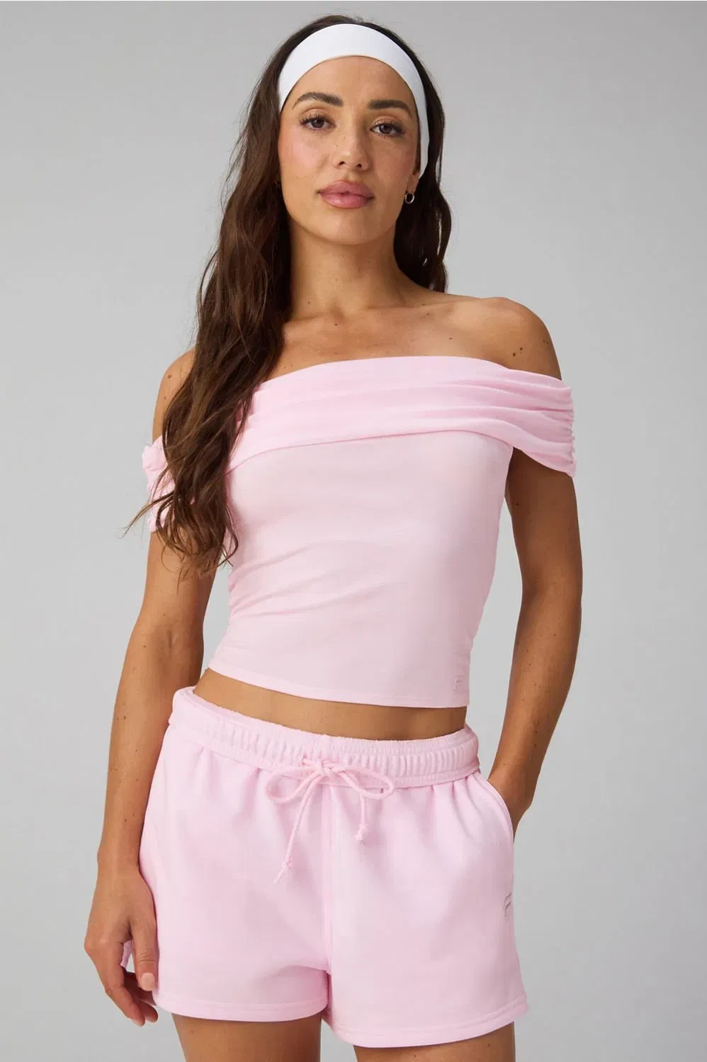 Fabletics Classic Cotton Off - Shoulder Top