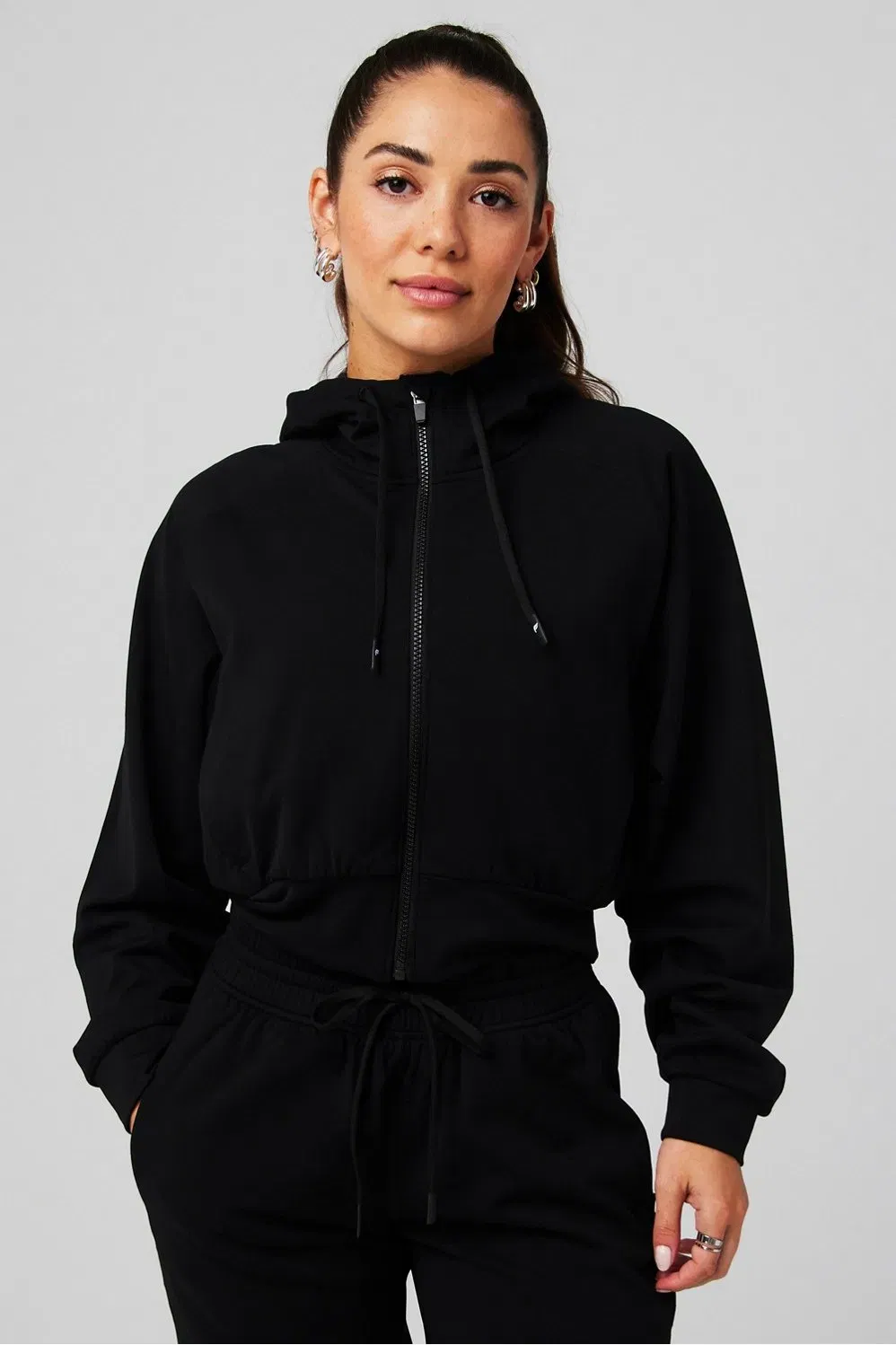 Fabletics Cold Weather Full - Zip Cropped Hoodie