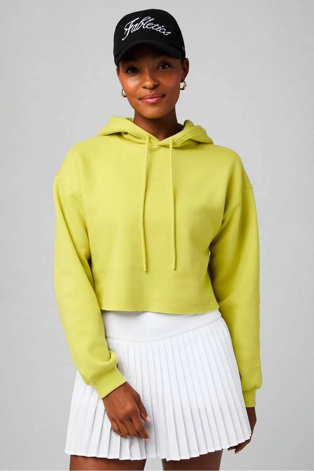 Fabletics Cozy Fleece Cropped Hoodie