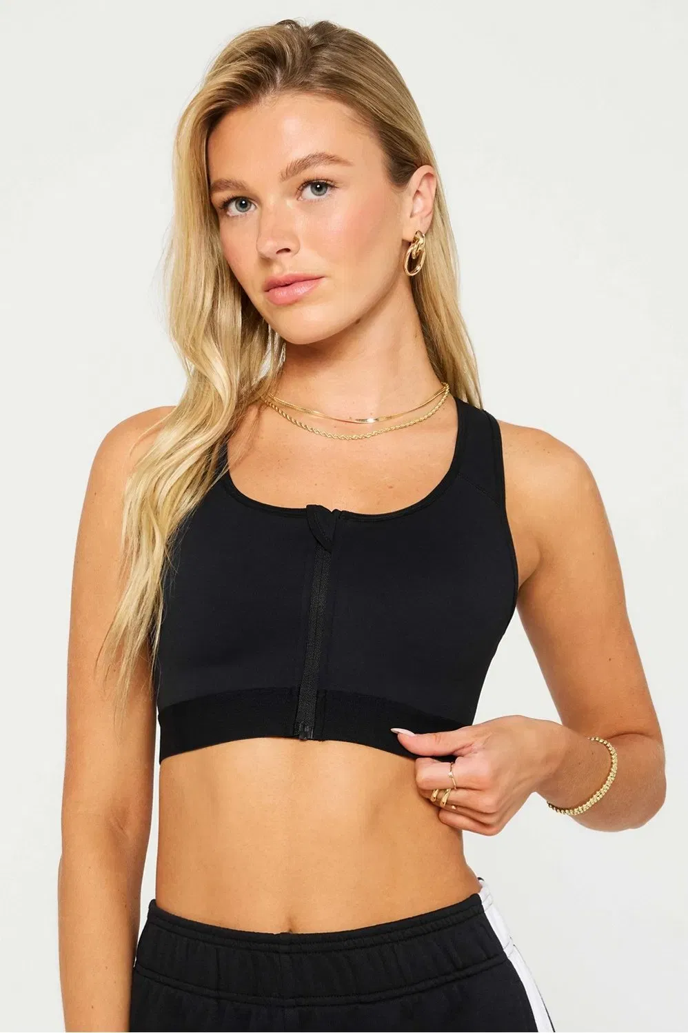 Fabletics Front Zip High Impact Sports Bra