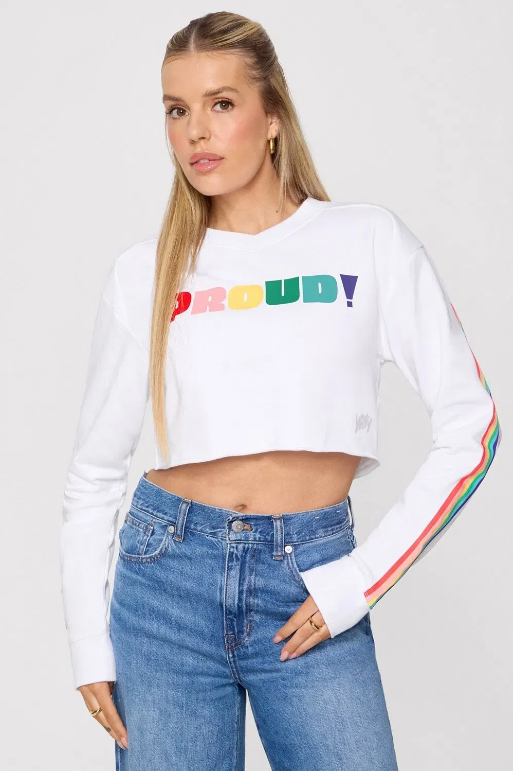 Fabletics Terry Cropped Sweatshirt