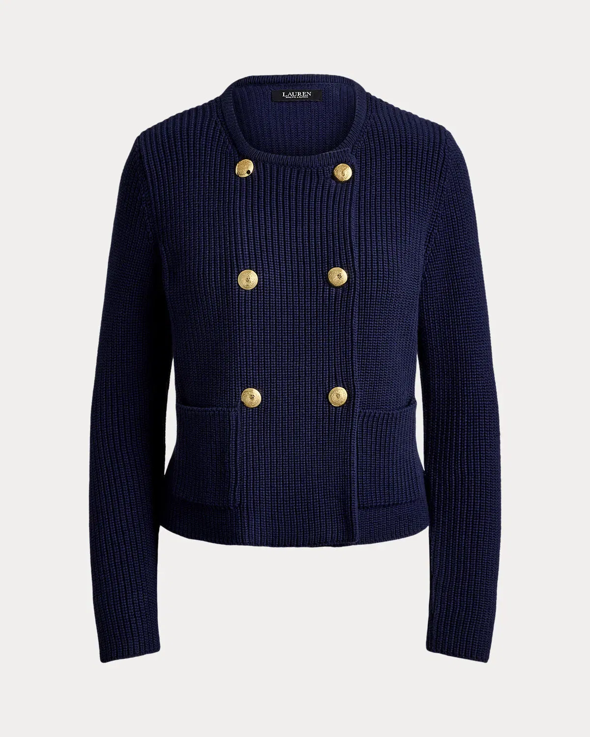 Ralph Lauren DoubleBreasted Cotton Sweater Jacket