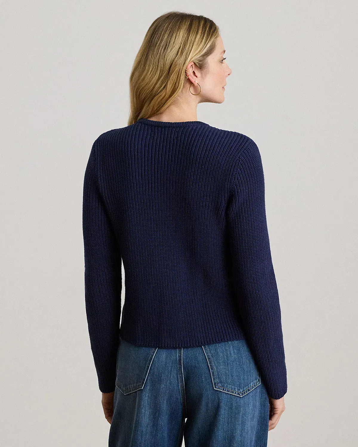 Ralph Lauren DoubleBreasted Cotton Sweater Jacket