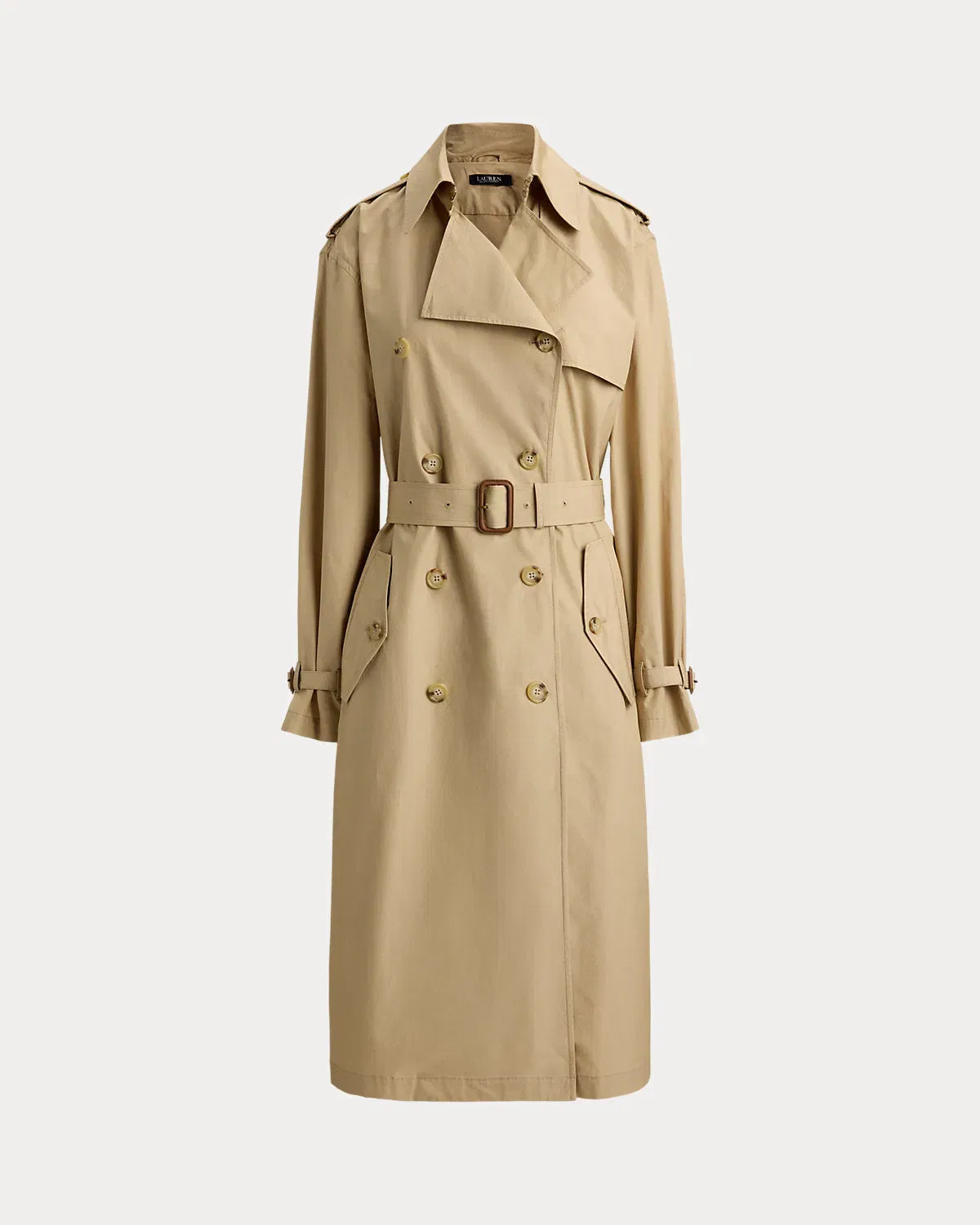Ralph Lauren DoubleBreasted Cotton Trench Coat