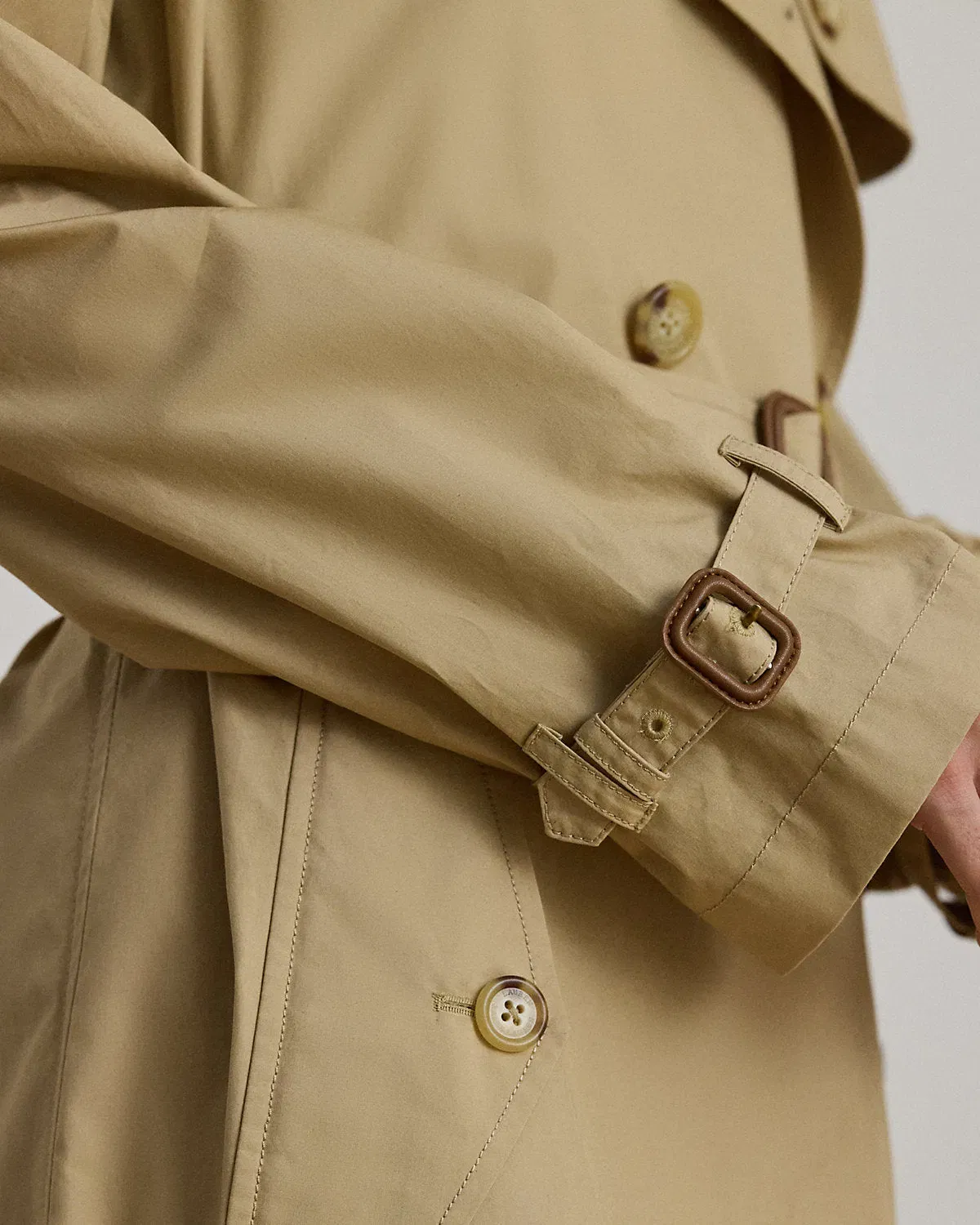 Ralph Lauren DoubleBreasted Cotton Trench Coat