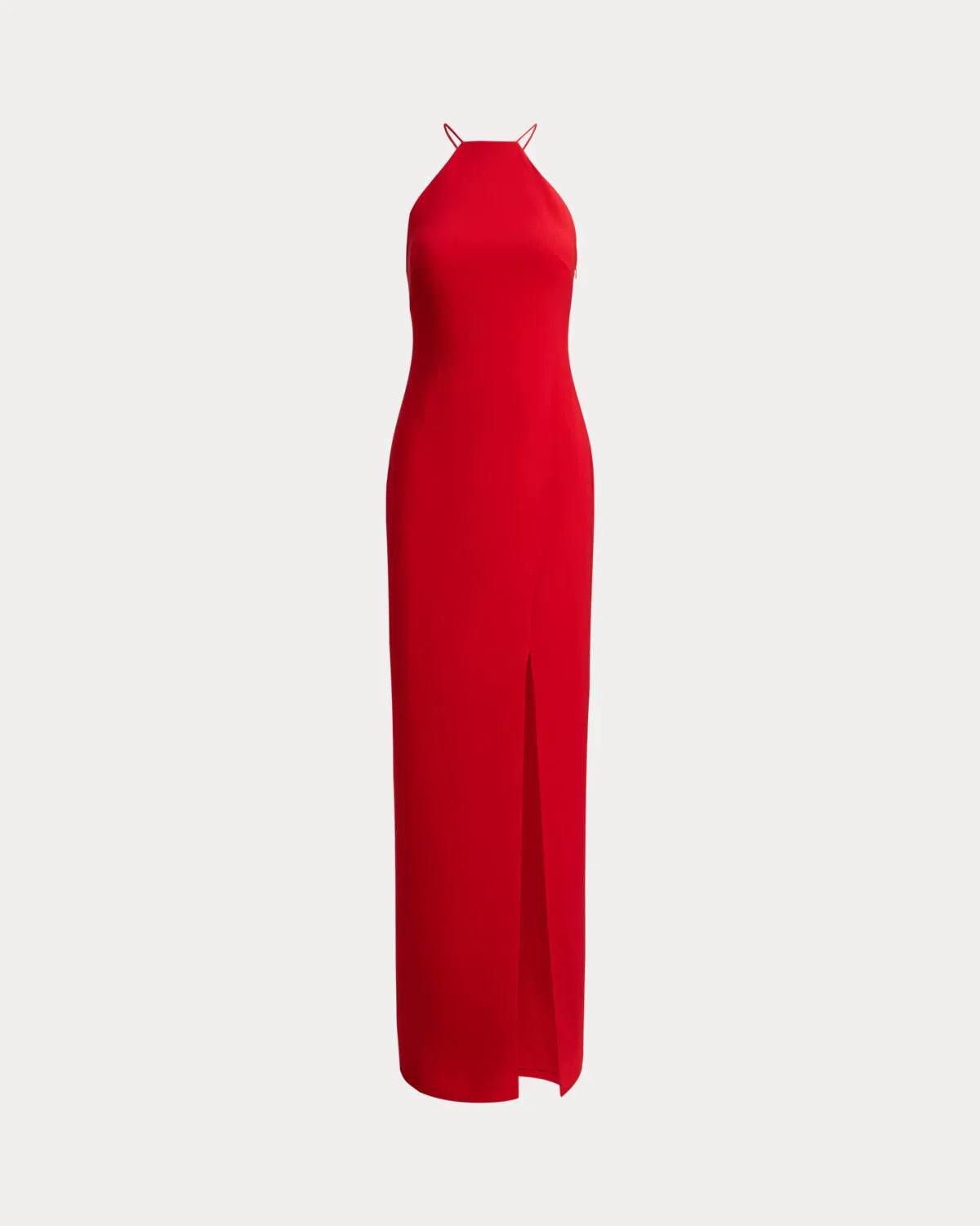 Ralph Lauren DoubleFaced Crepe Halter Gown