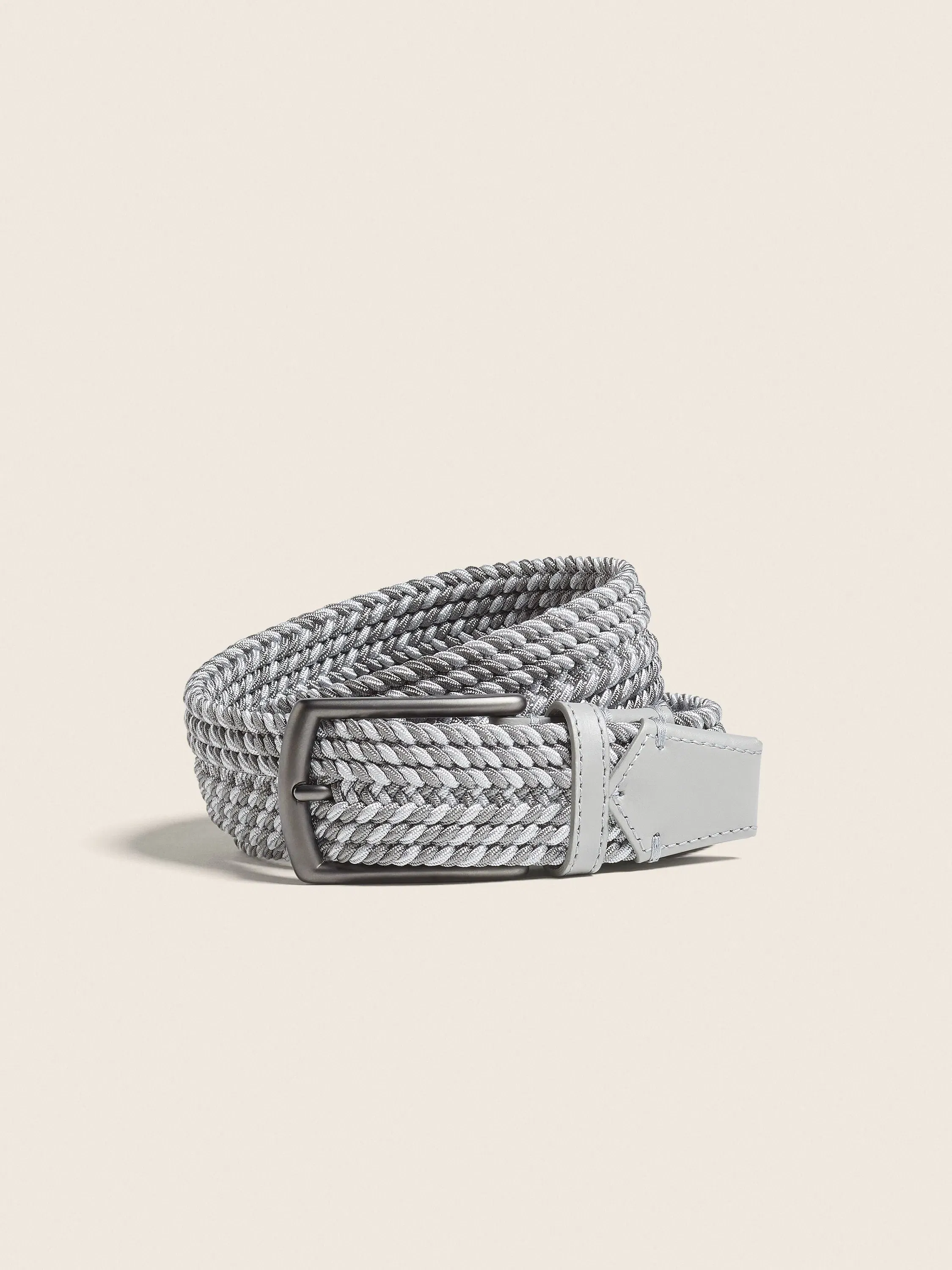 Zegna Grey Melange Rayon Belt