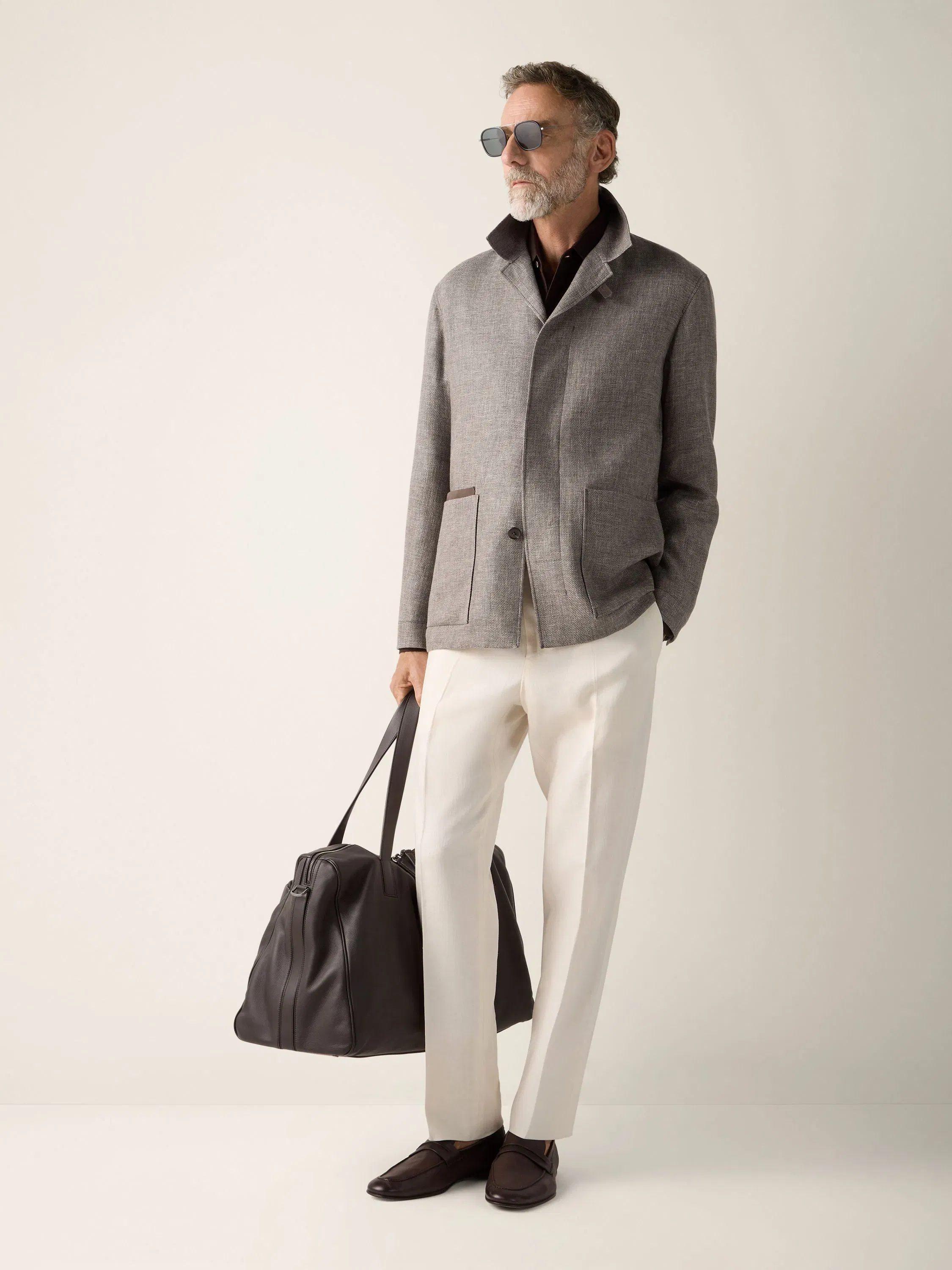 Zegna Cashmere Linen And Silk Chore Jacket
