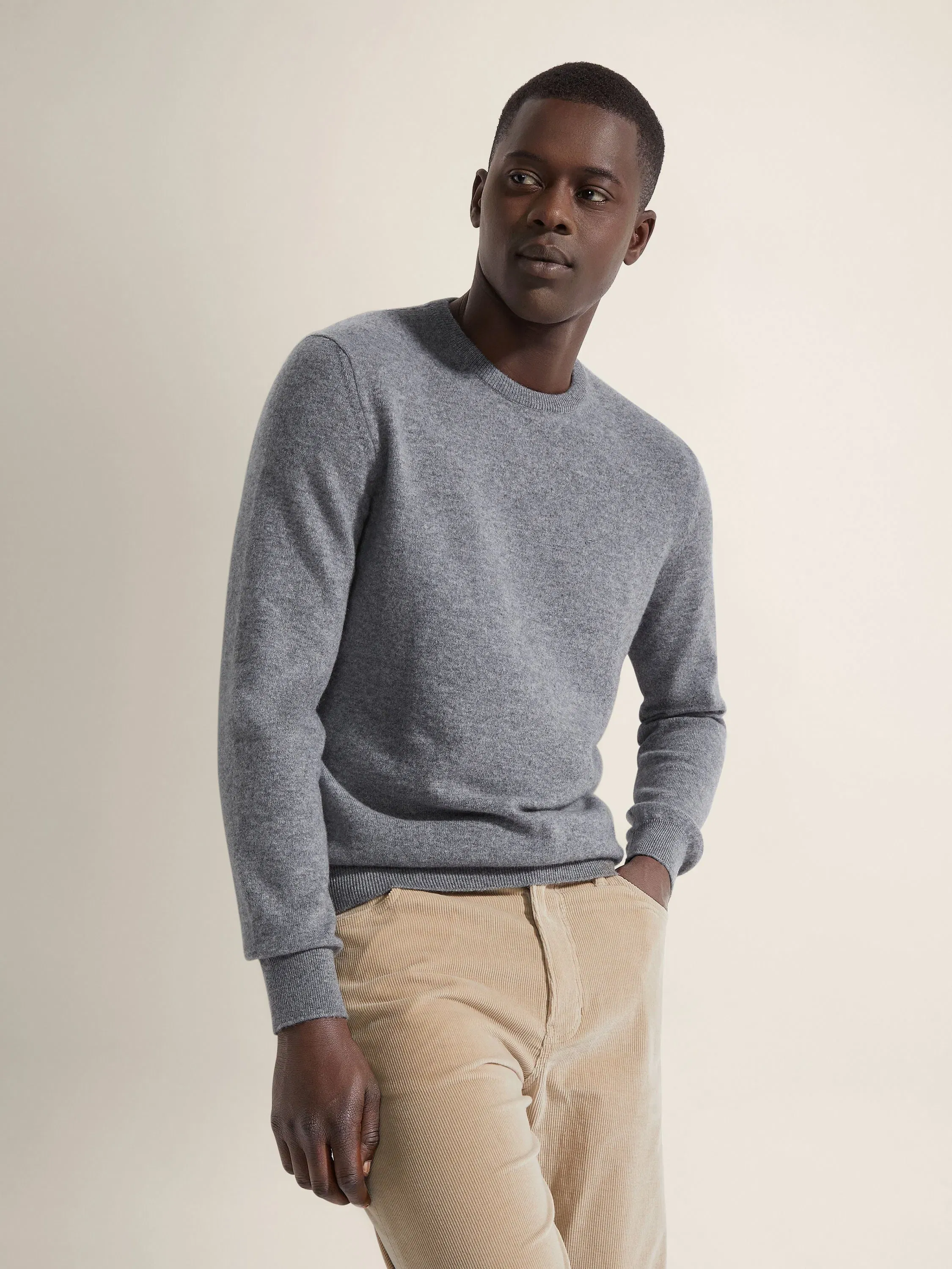 Zegna Grey Mlange Oasi Cashmere Crewneck