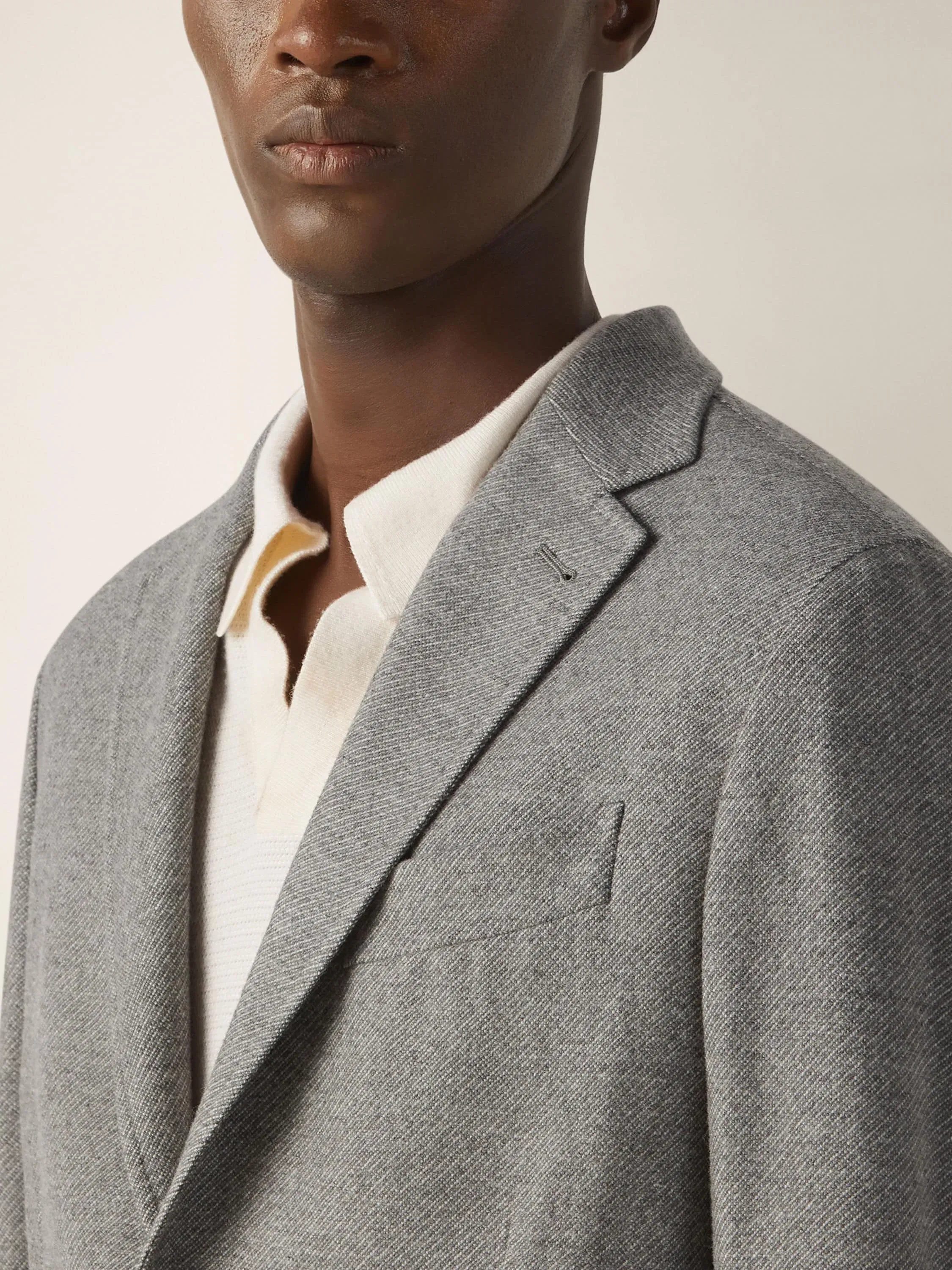 Zegna Grey Mlange Trofeo Cashmere Jacket