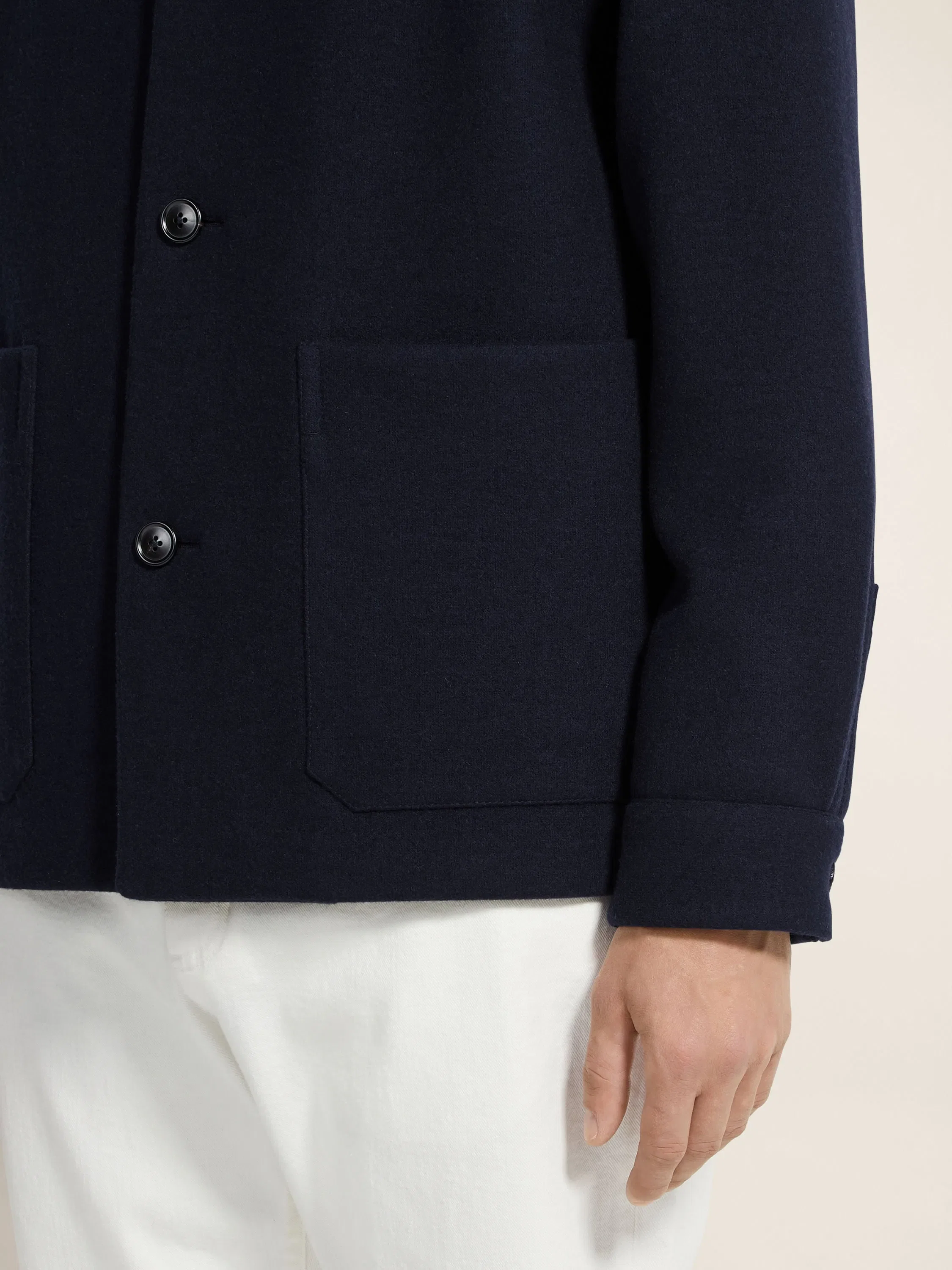 Zegna Jerseywear Wool And Cashmere Alpe Chore Jacket