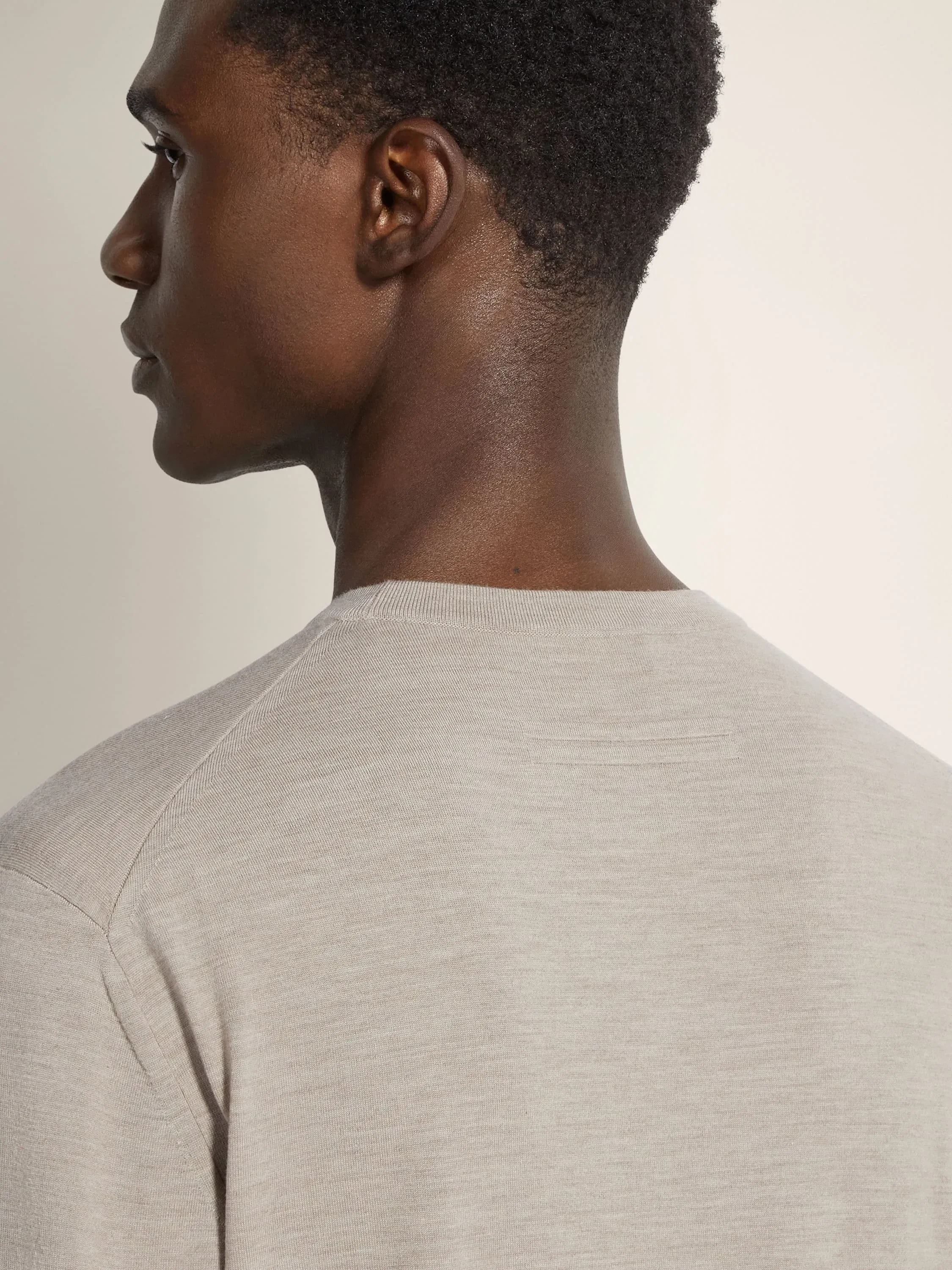 Zegna Light Taupe Vellus Aureum Crewneck