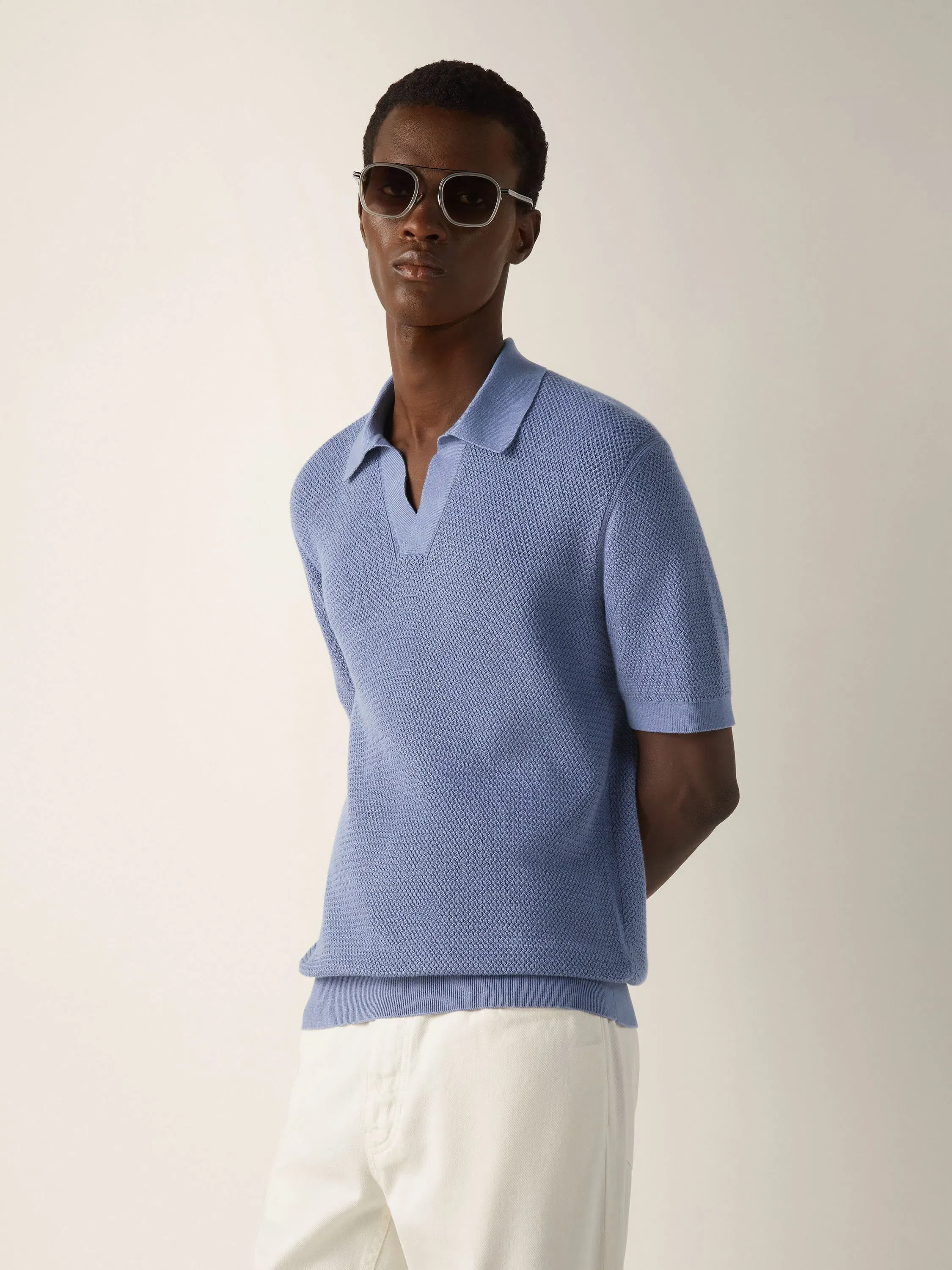 Zegna Lilac Premium Cotton Polo Shirt