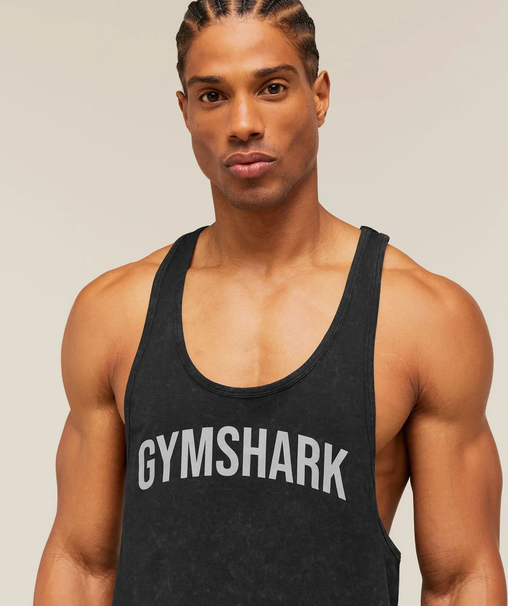 Gymshark Gymshark x Frazetta Power Stringer Black