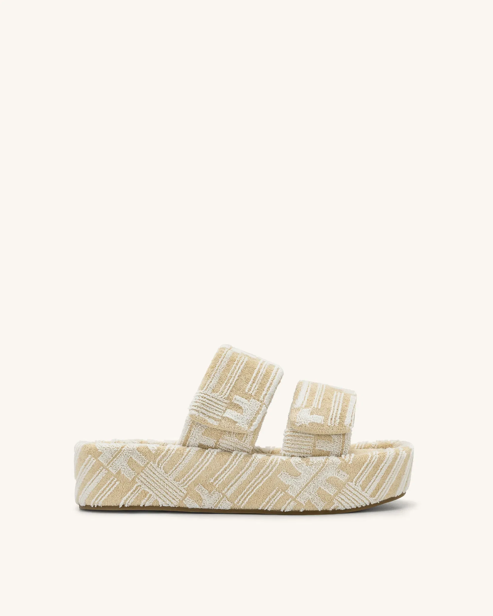 Jw Pei Lexi Terry Slide Sandal Oatmilk