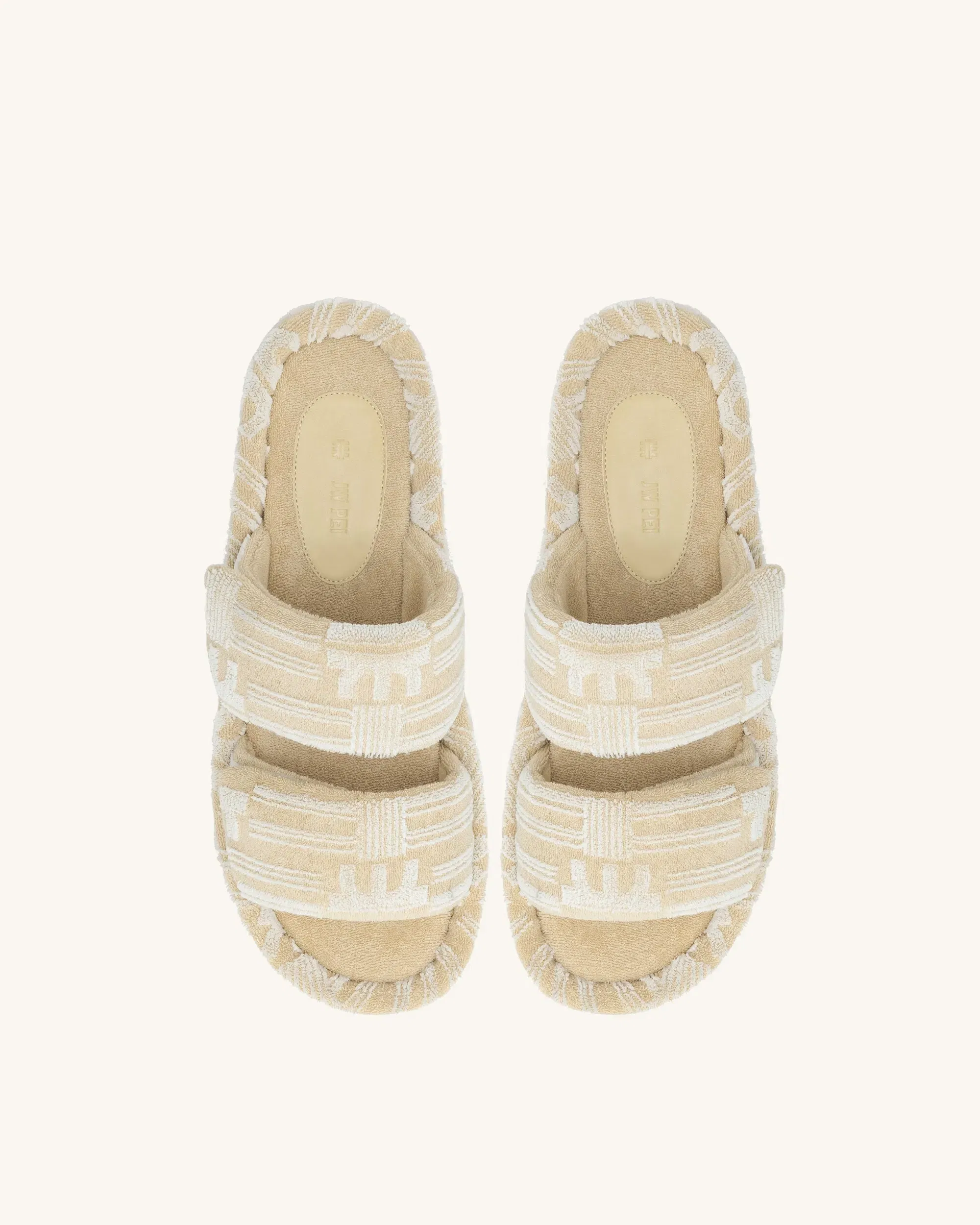 Jw Pei Lexi Terry Slide Sandal Oatmilk